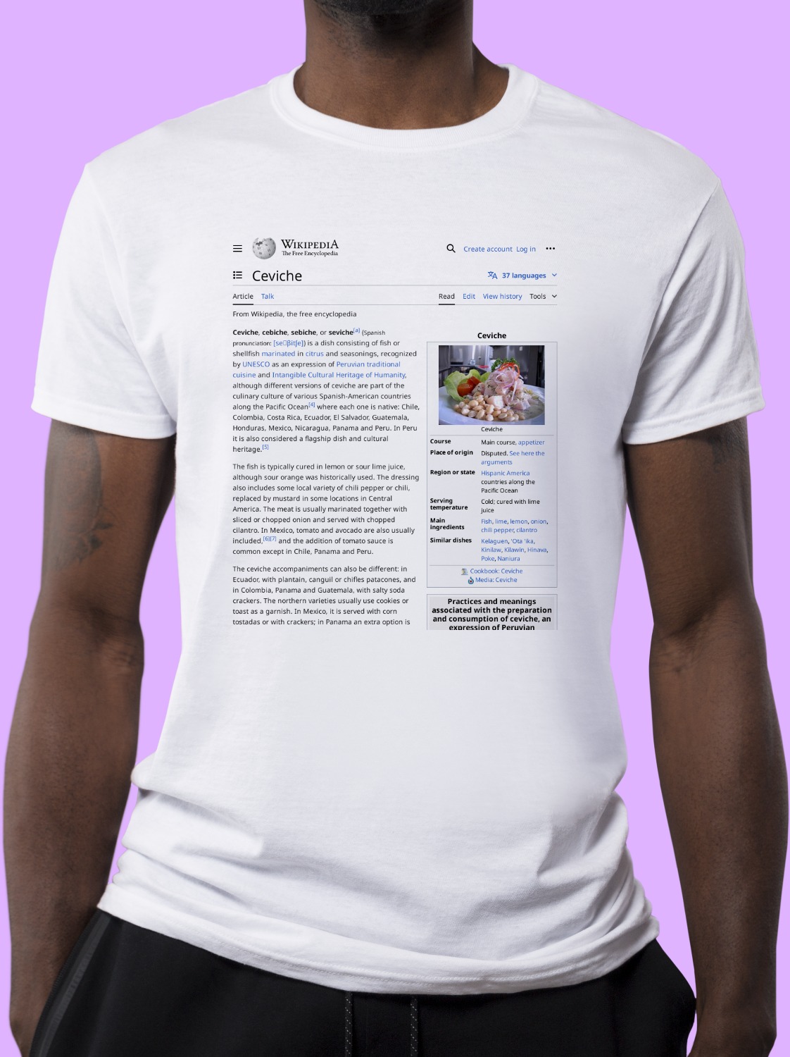 Ceviche Wikipedia Shirt
