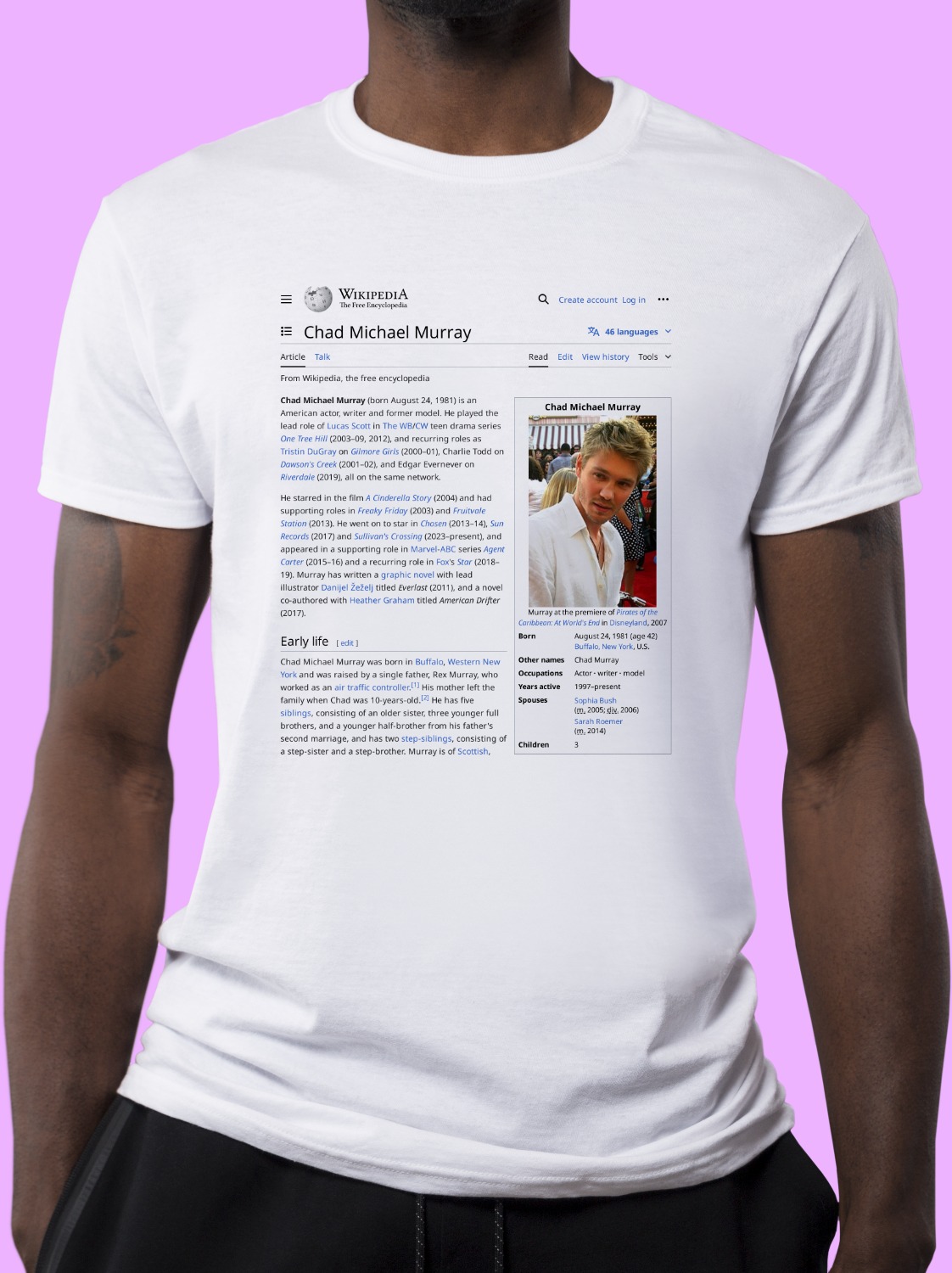 Chad_Michael_Murray Wikipedia Shirt