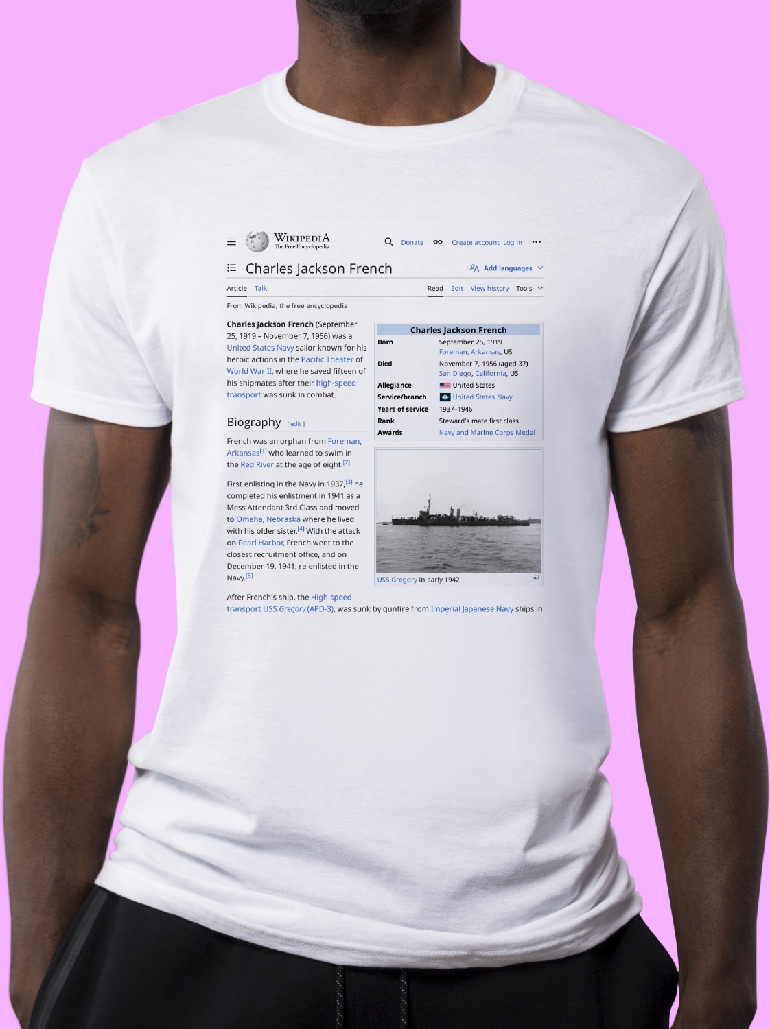 Charles_Jackson_French Wikipedia Shirt