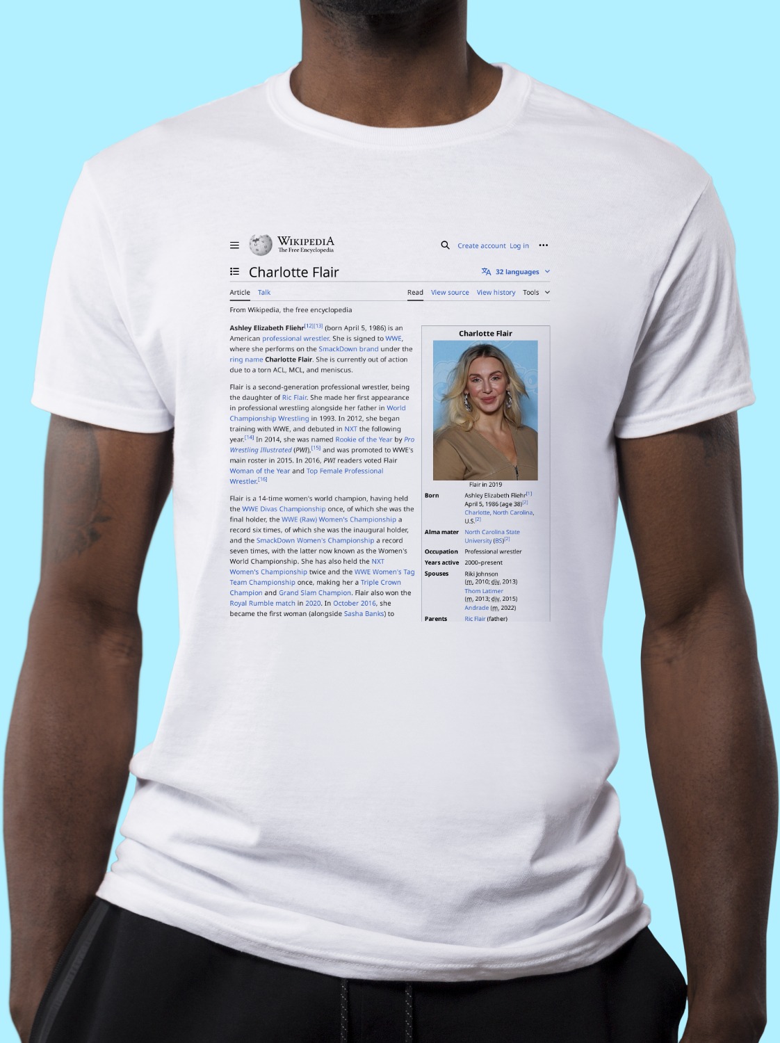 Charlotte_Flair Wikipedia Shirt