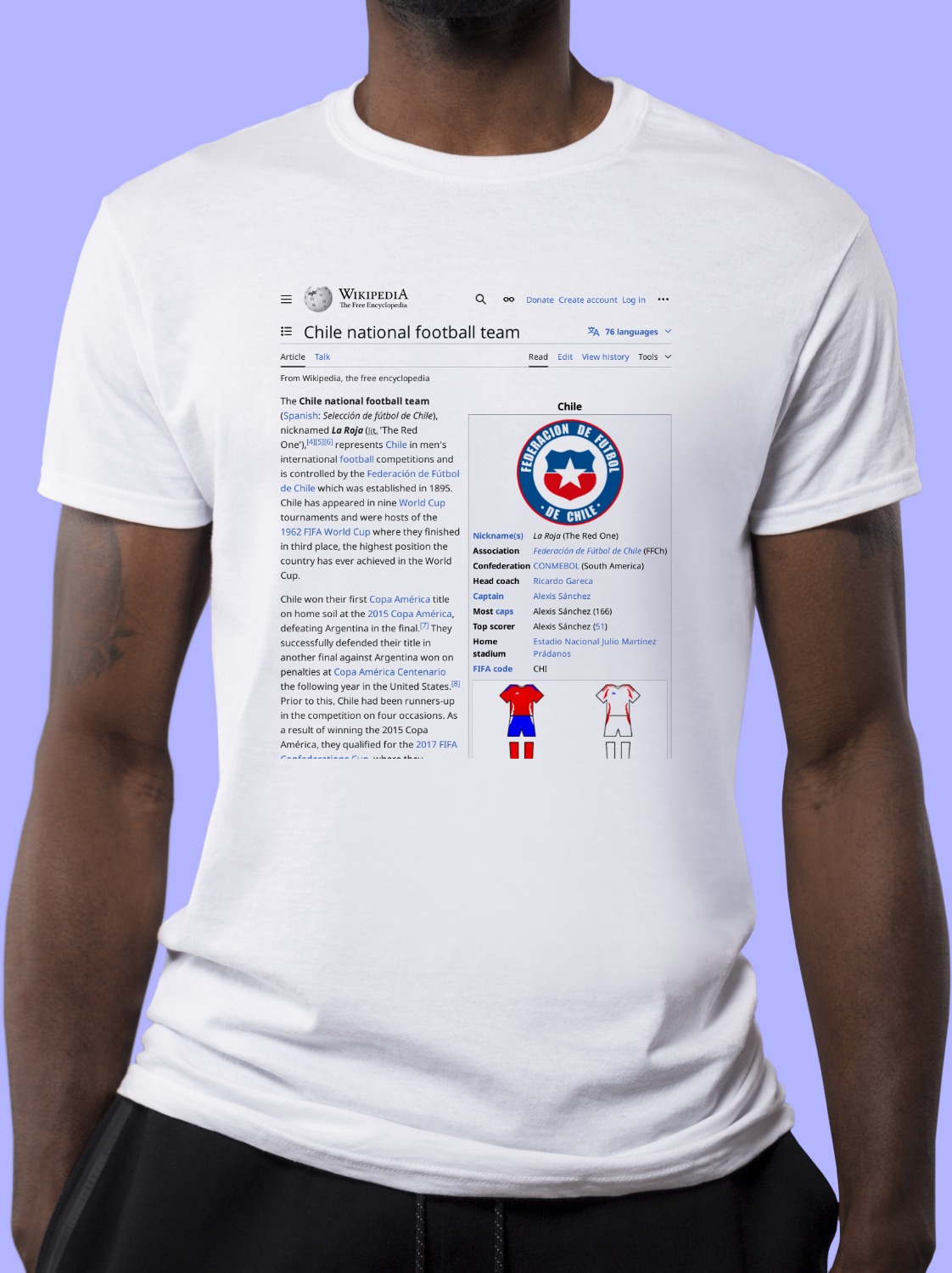 Chile_national_football_team Wikipedia Shirt