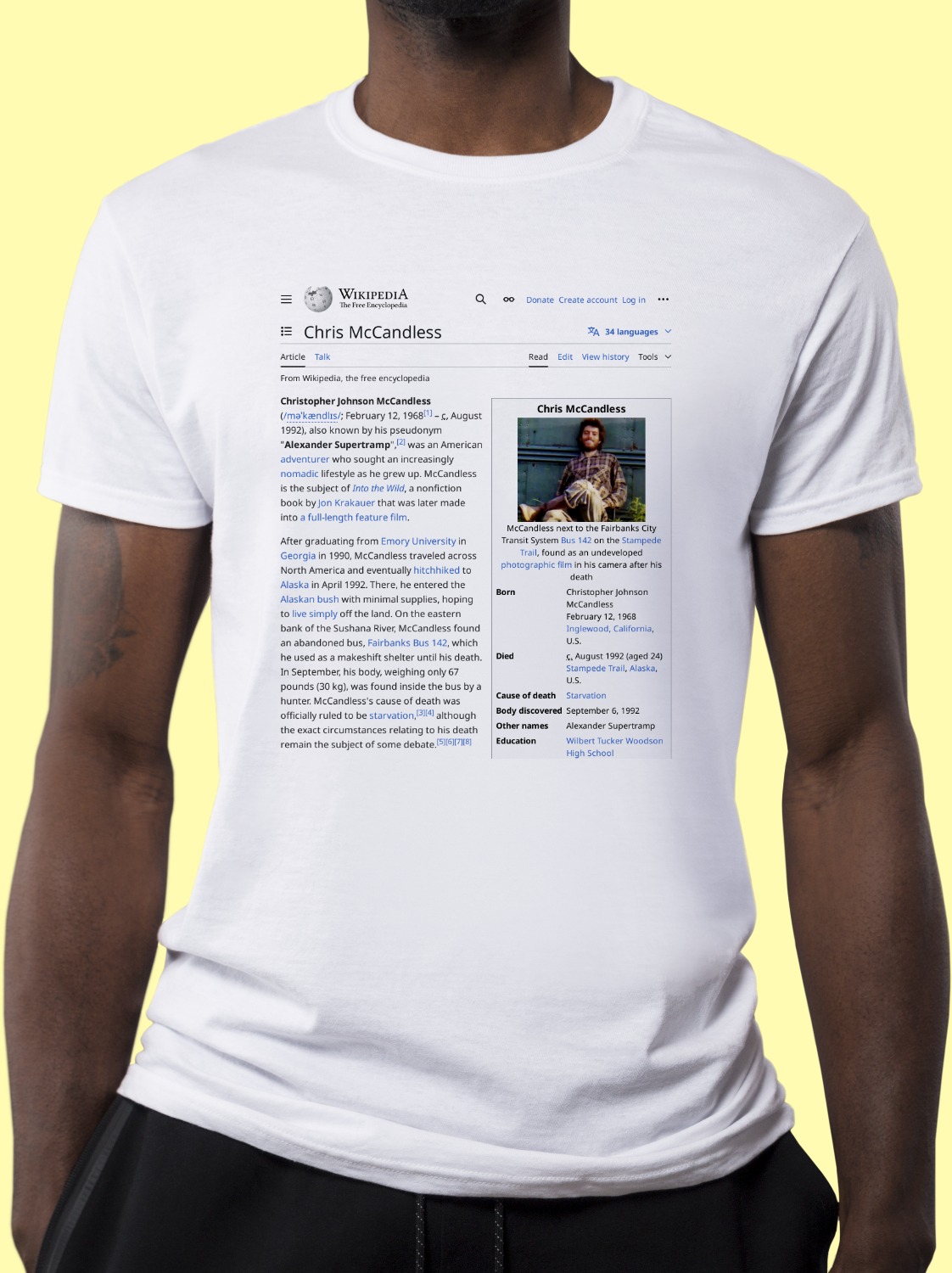 Chris_McCandless Wikipedia Shirt