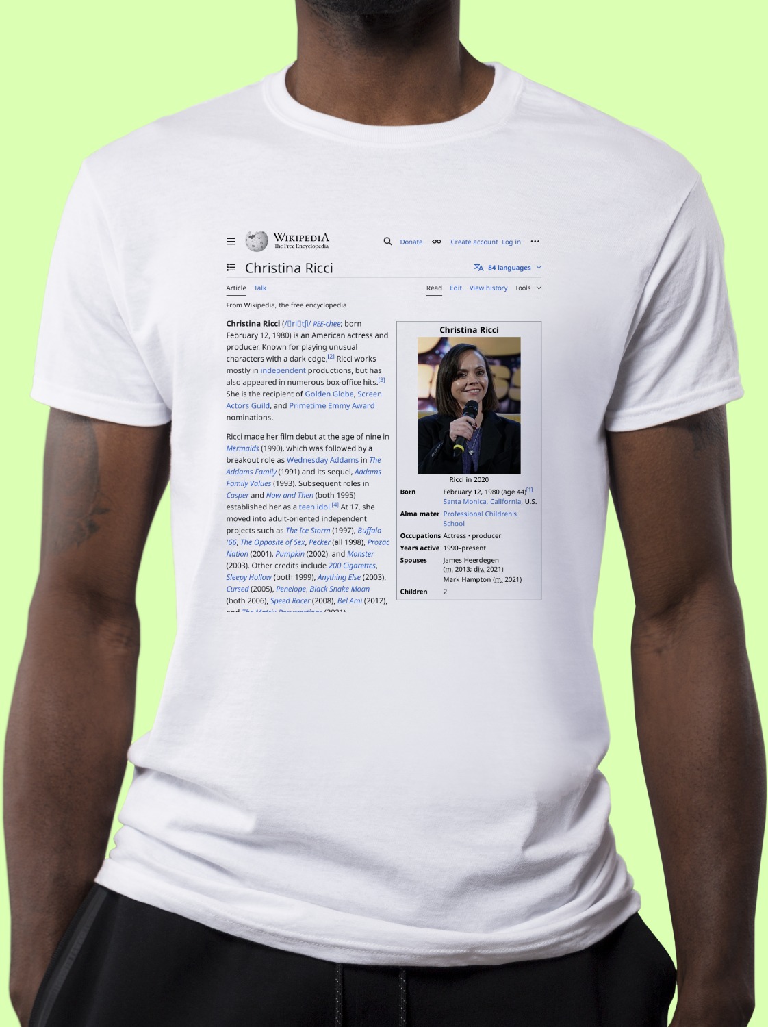 Christina_Ricci Wikipedia Shirt