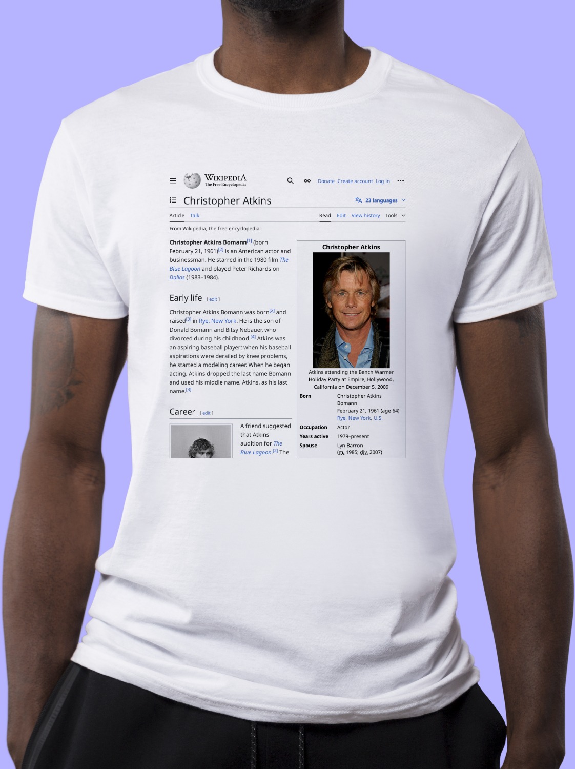 Christopher_Atkins Wikipedia Shirt