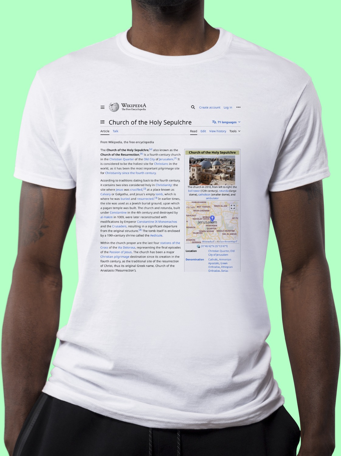 Church_of_the_Holy_Sepulchre Wikipedia Shirt
