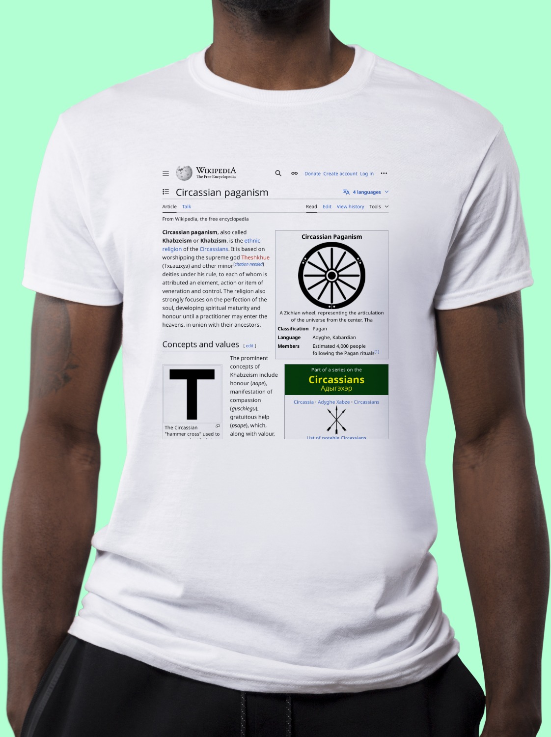 Circassian_paganism Wikipedia Shirt