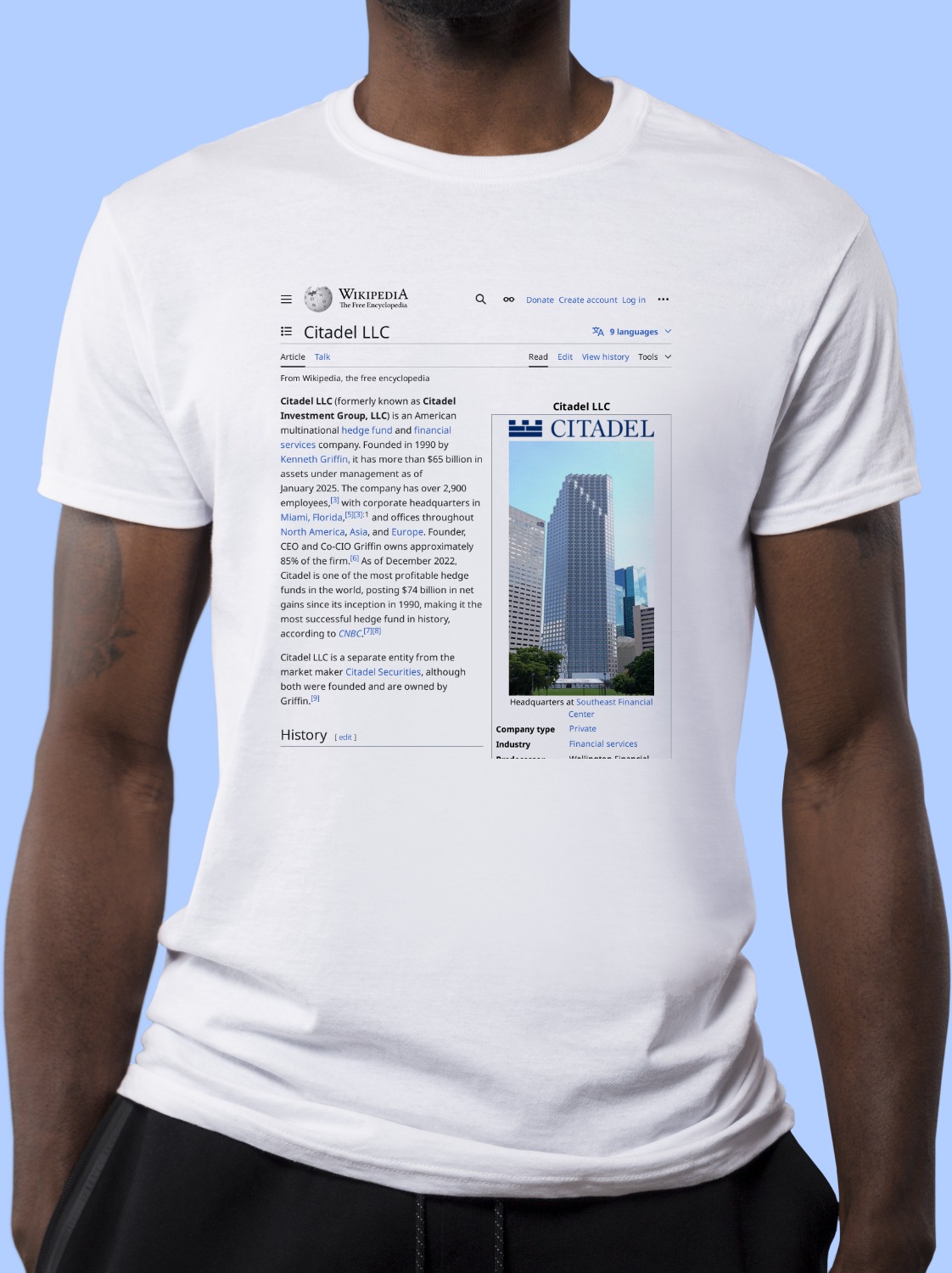 Citadel_LLC Wikipedia Shirt