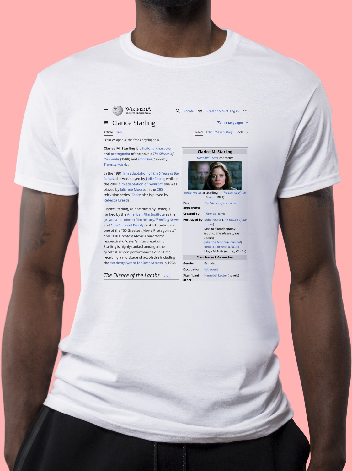 Clarice_Starling Wikipedia Shirt