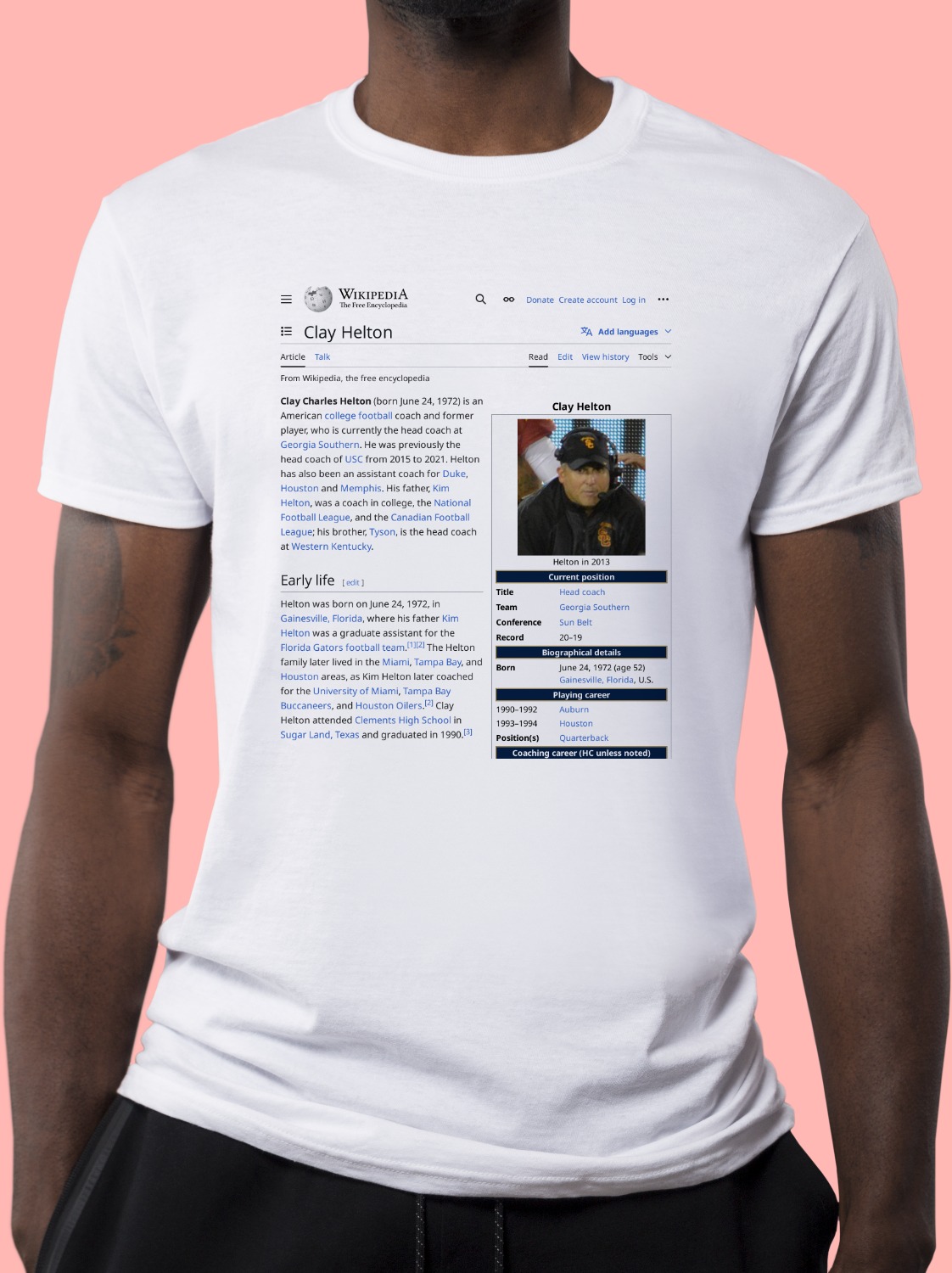 Clay_Helton Wikipedia Shirt