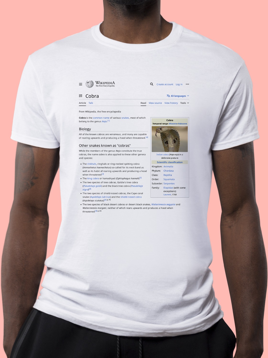 Cobra Wikipedia Shirt