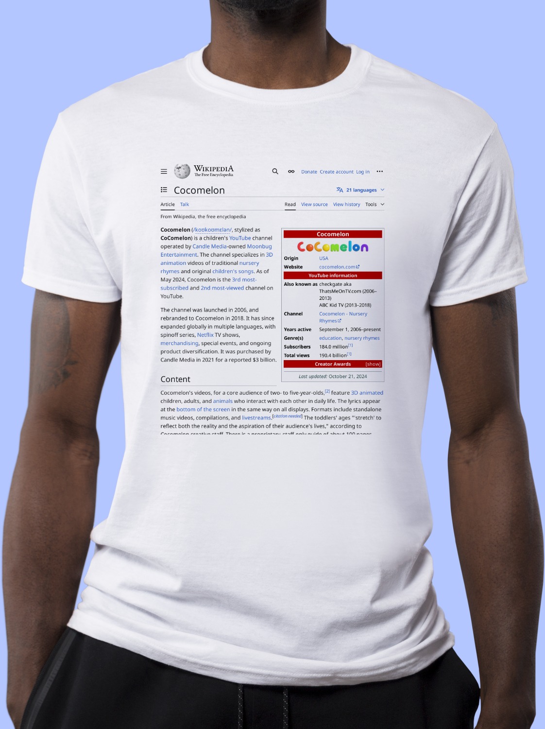 Cocomelon Wikipedia Shirt