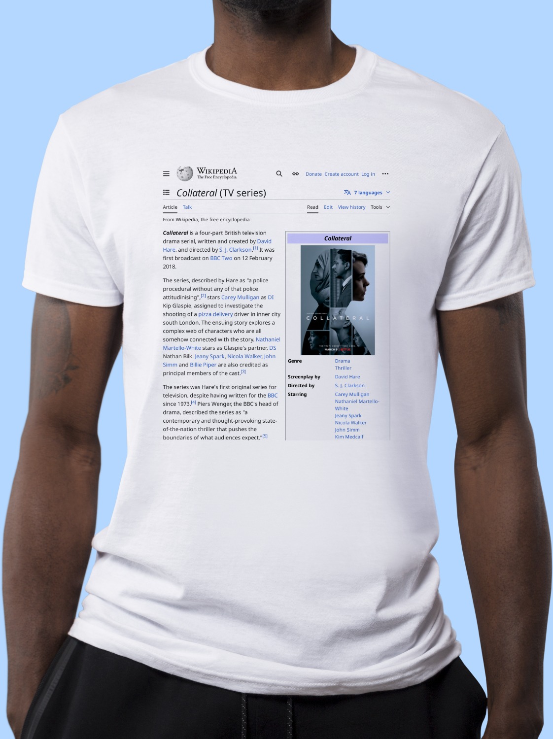 Collateral_(TV_series) Wikipedia Shirt