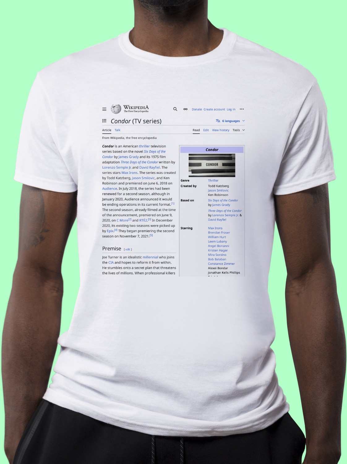 Condor_(TV_series) Wikipedia Shirt
