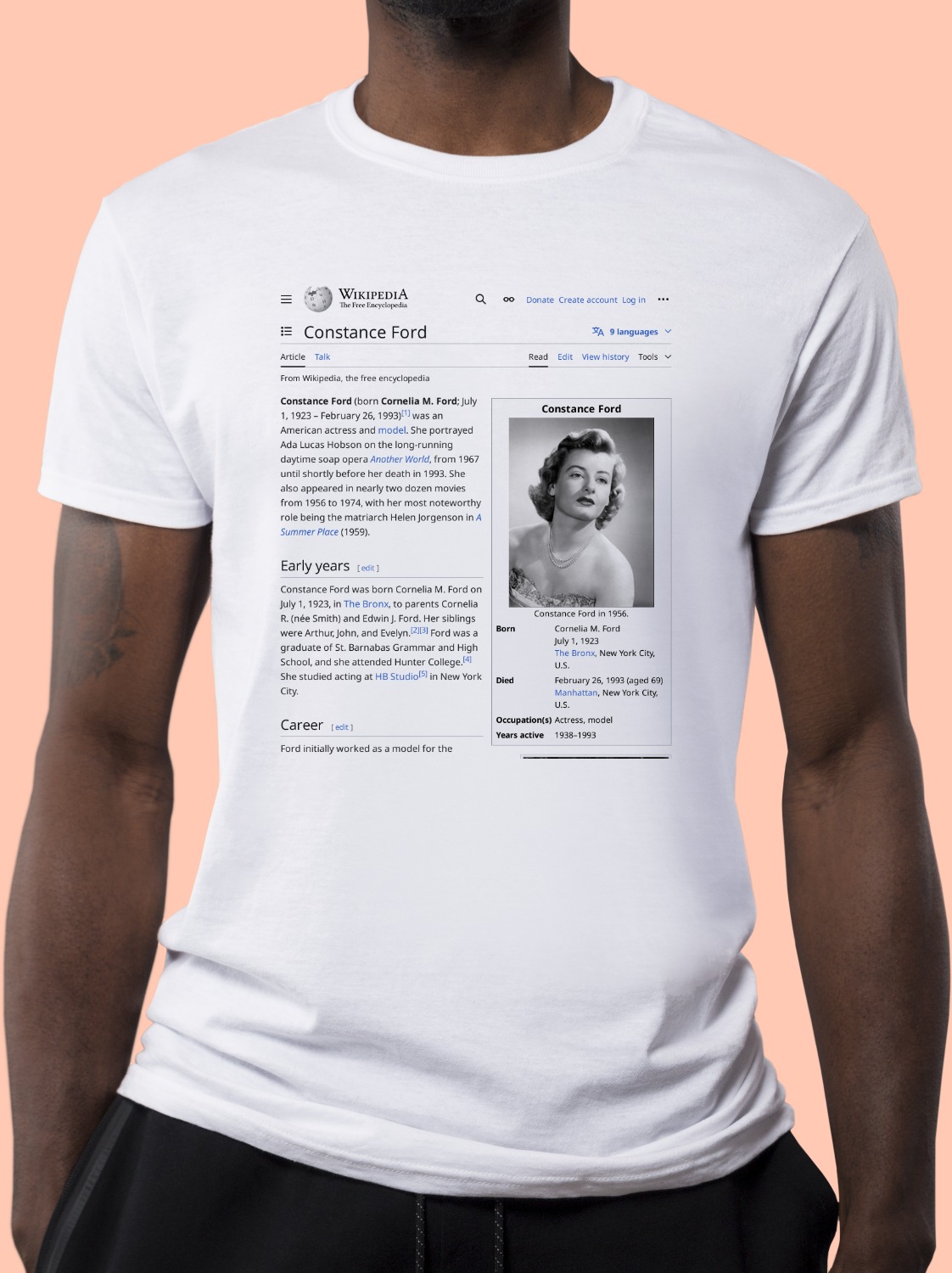 Constance_Ford Wikipedia Shirt