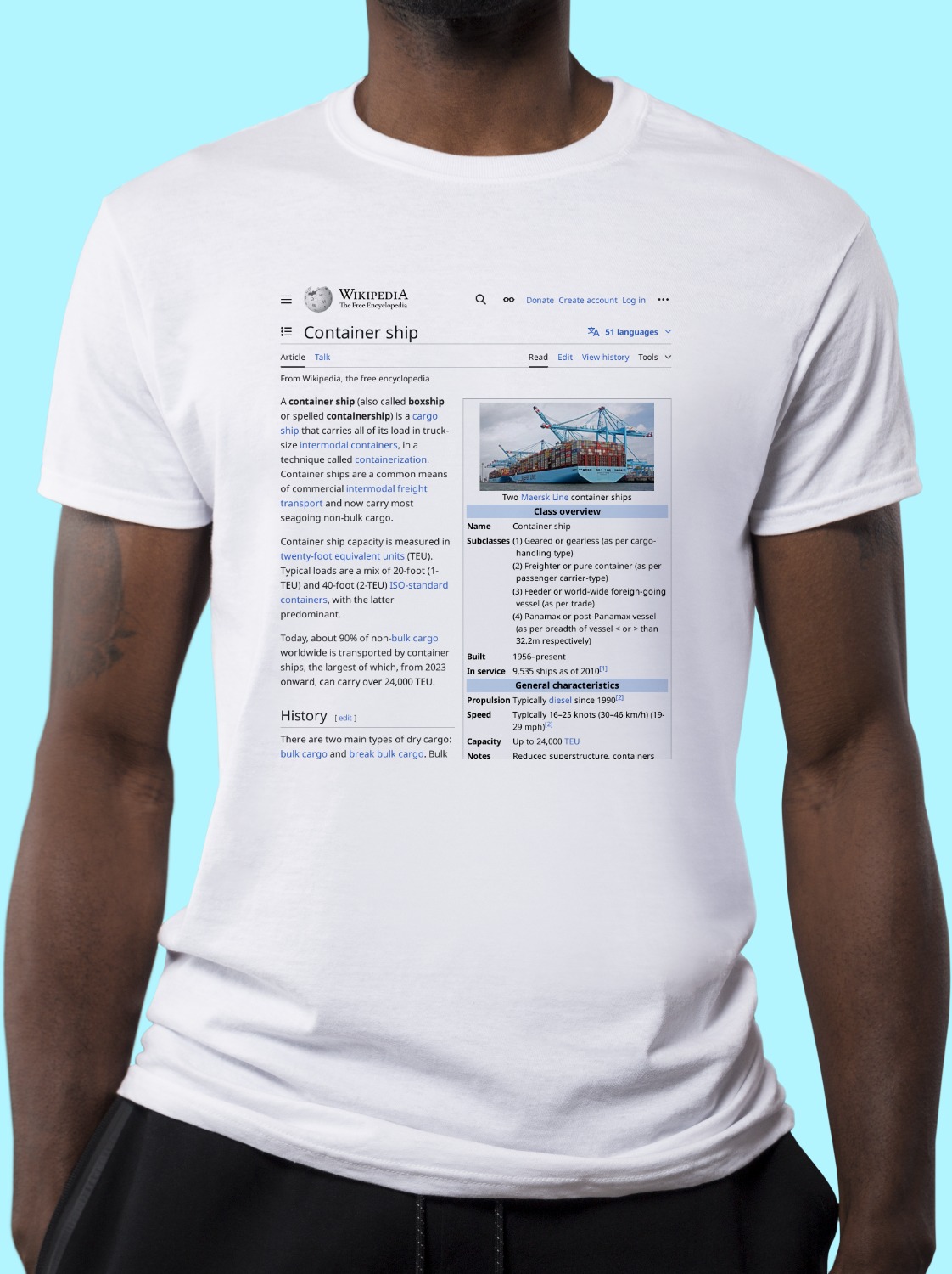 Container_ship Wikipedia Shirt