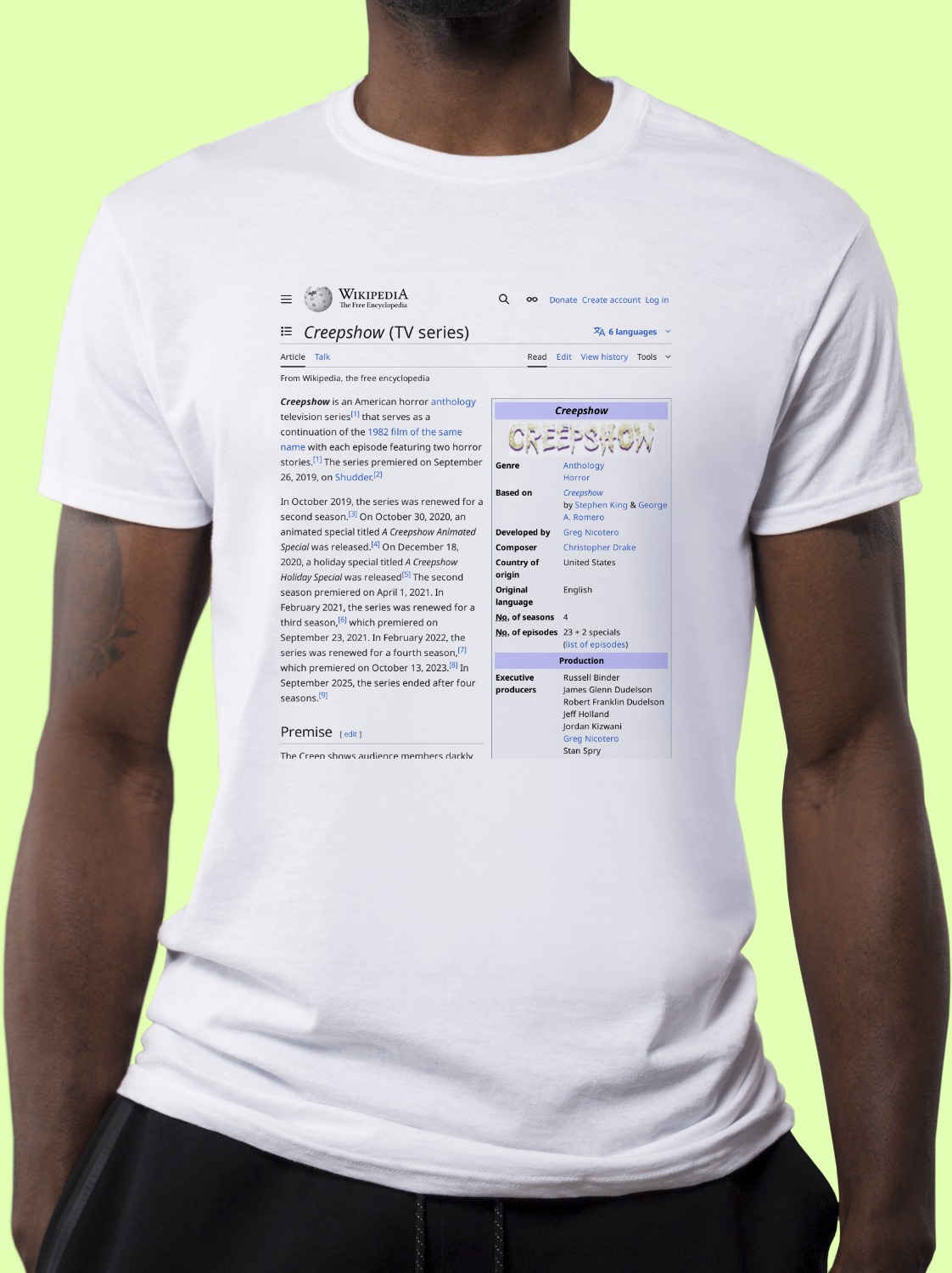 Creepshow_(TV_series) Wikipedia Shirt