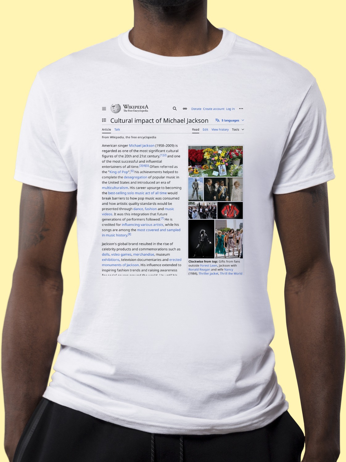 Cultural_impact_of_Michael_Jackson Wikipedia Shirt