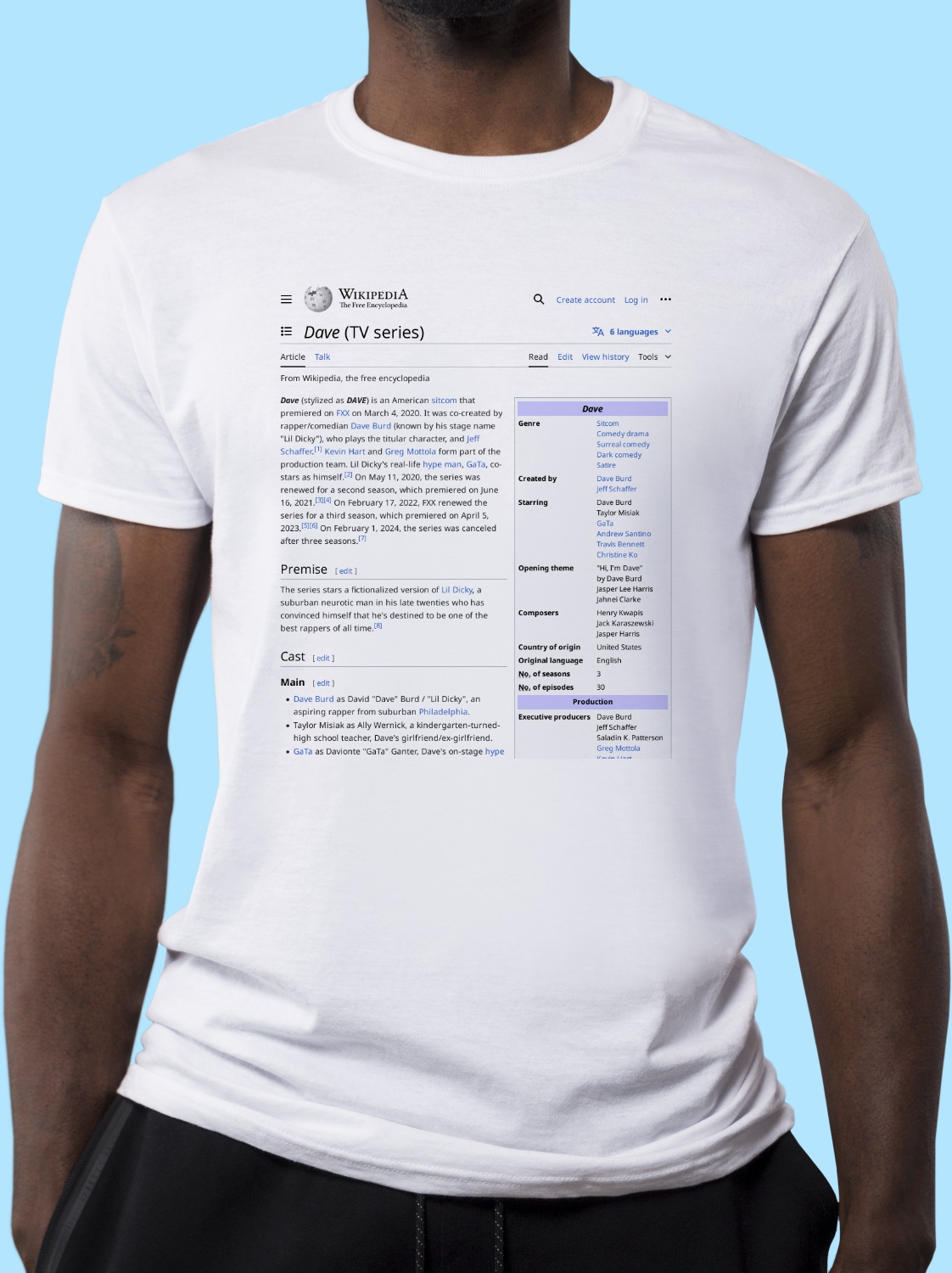 Dave_(TV_series) Wikipedia Shirt