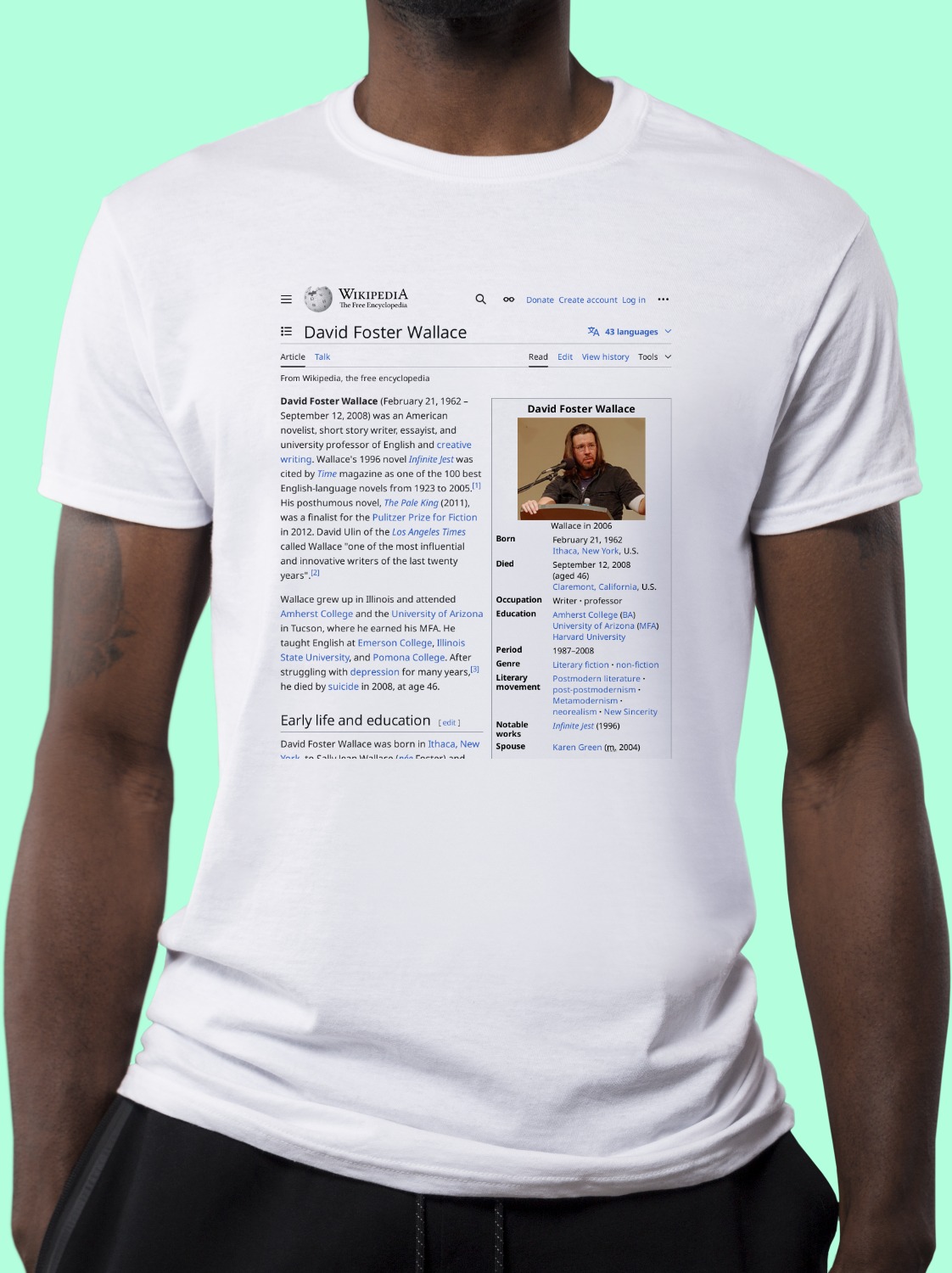 David_Foster_Wallace Wikipedia Shirt