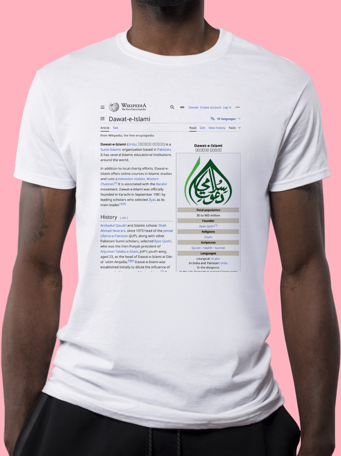 Dawat-e-Islami Wikipedia Shirt