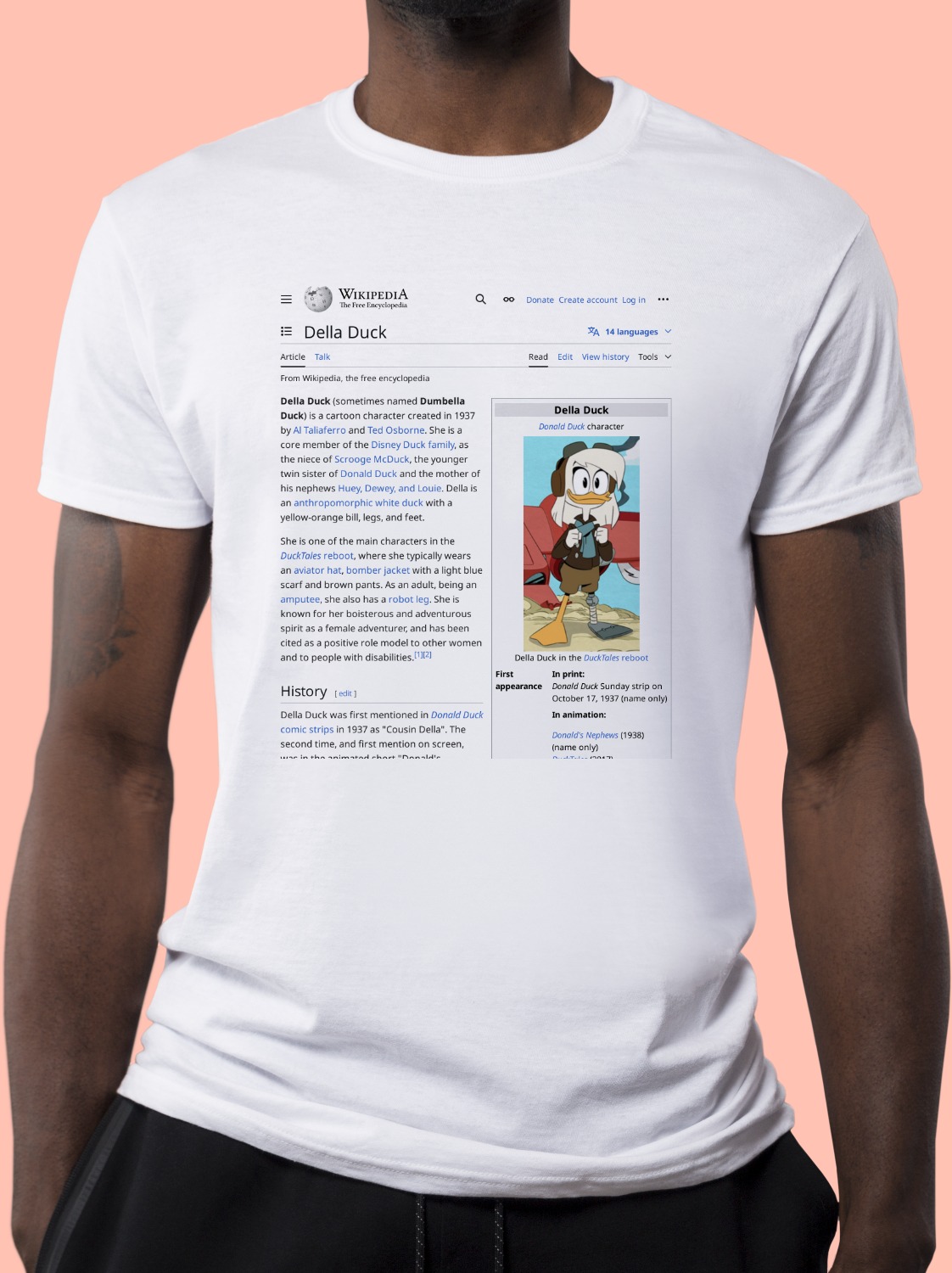 Della_Duck Wikipedia Shirt
