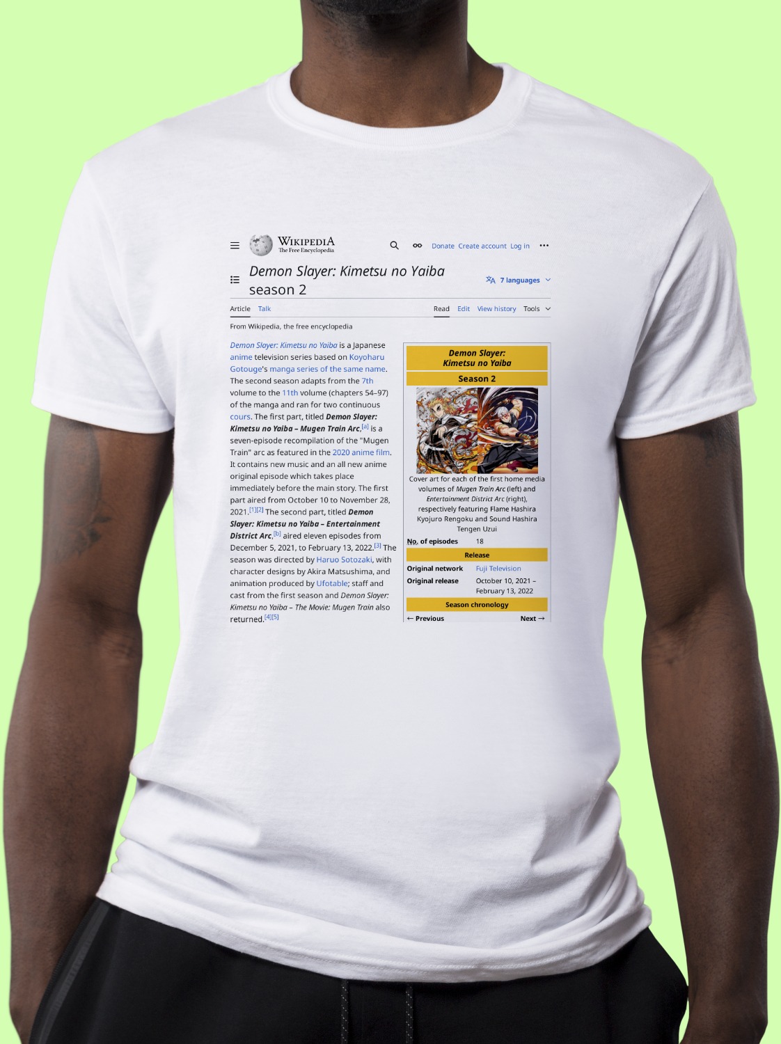 Demon_Slayer:_Kimetsu_no_Yaiba_(season_2) Wikipedia Shirt