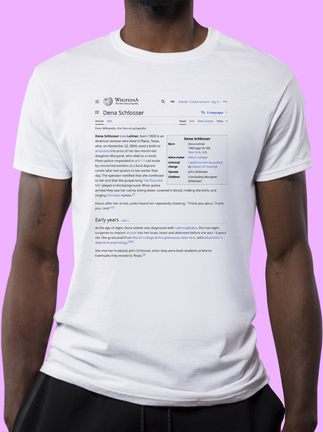 Dena_Schlosser Wikipedia Shirt