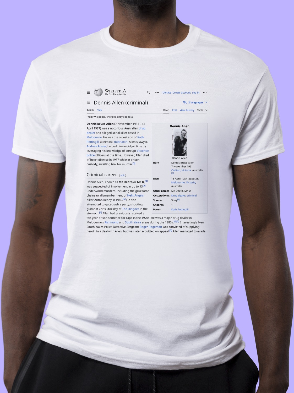 Dennis_Allen_(criminal) Wikipedia Shirt