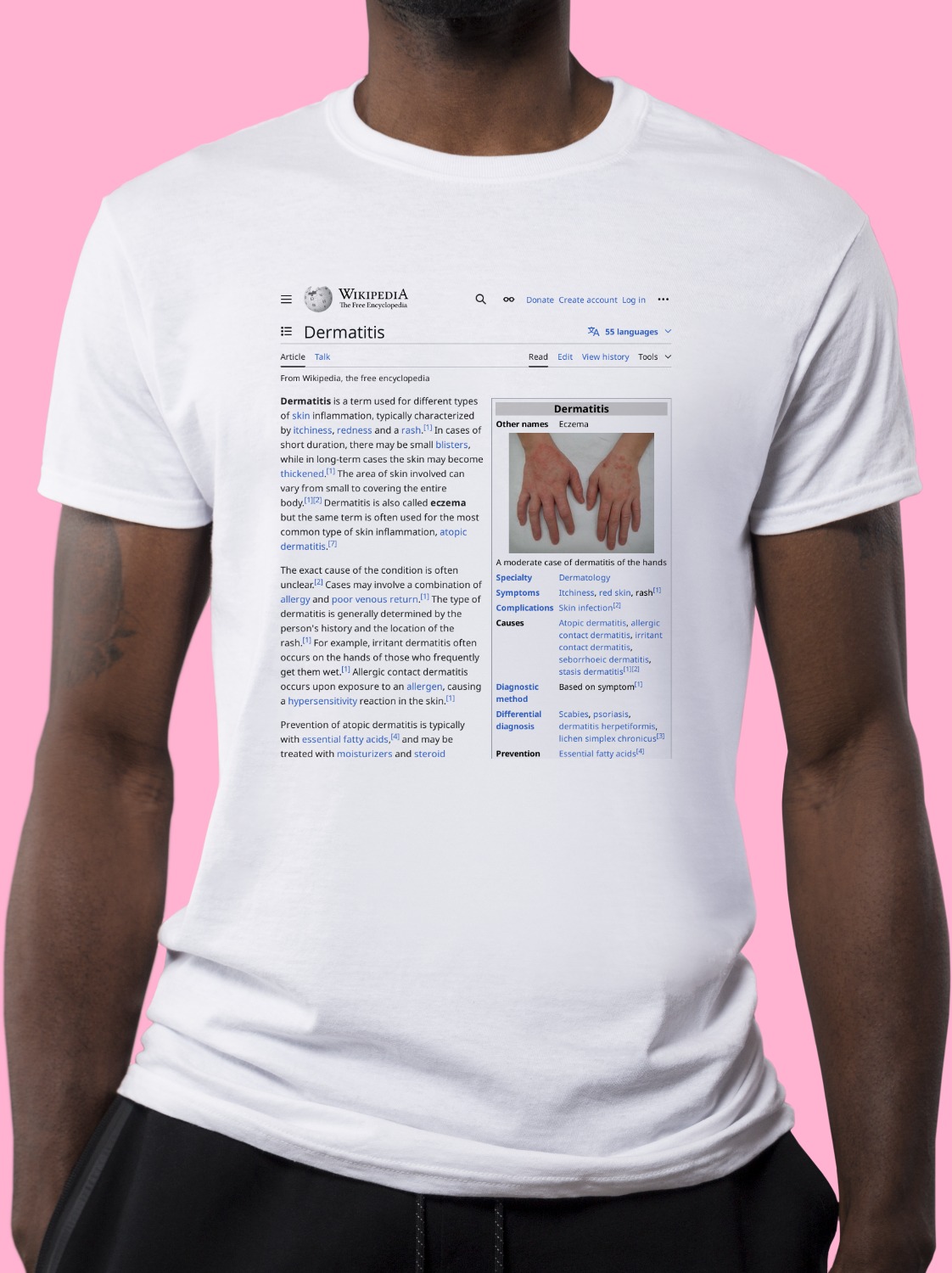 Dermatitis Wikipedia Shirt