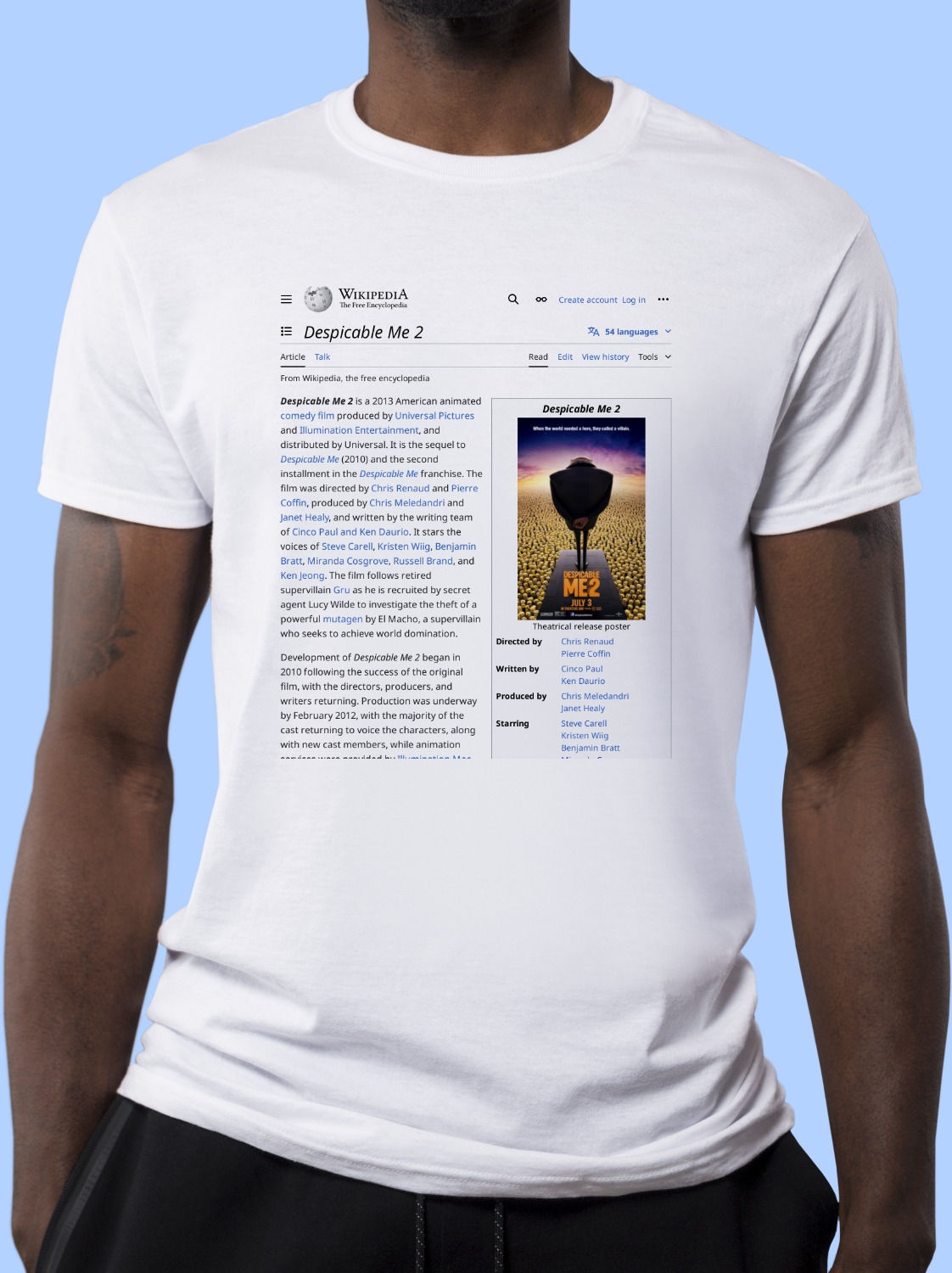 Despicable_Me_2 Wikipedia Shirt