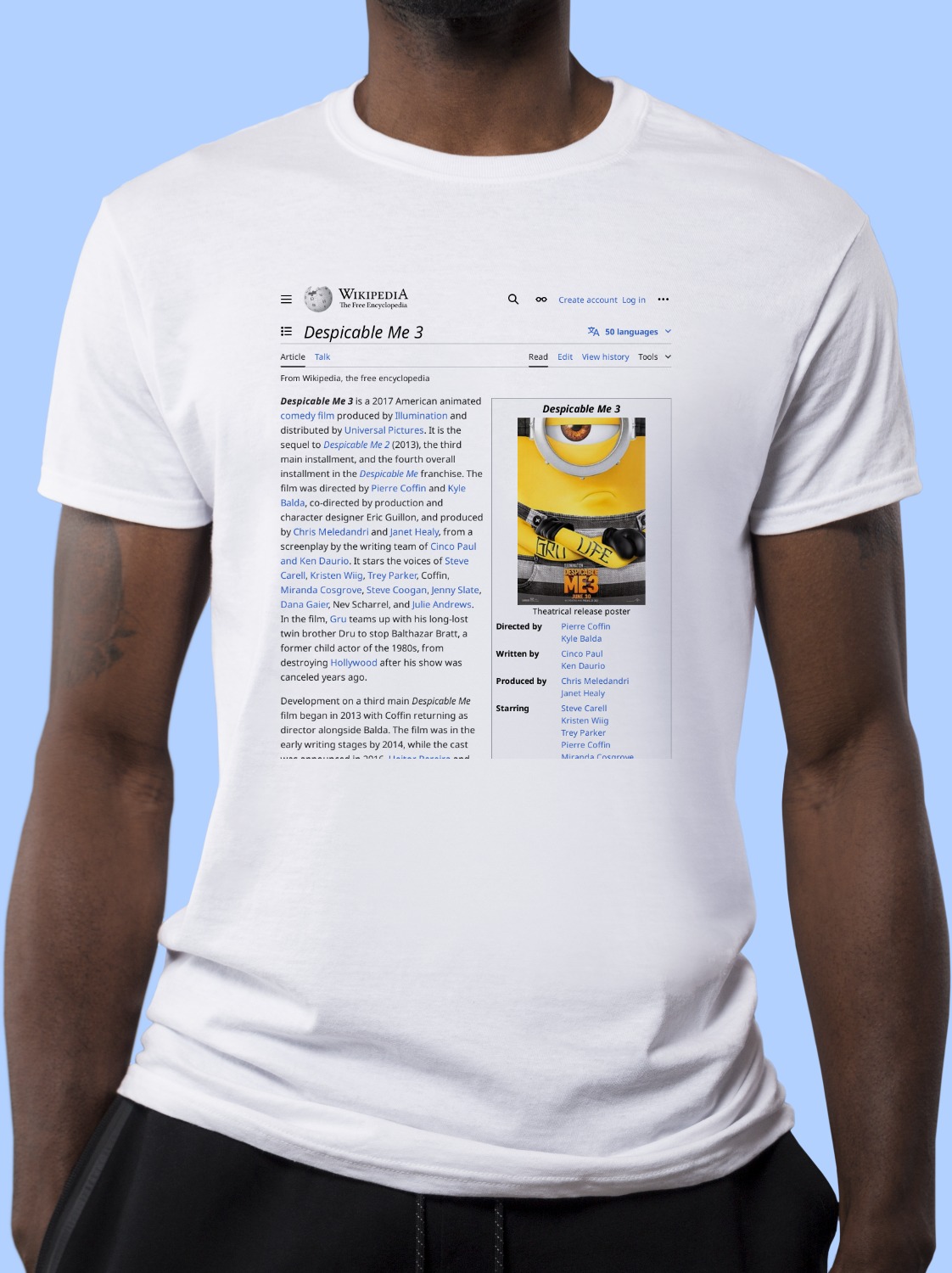 Despicable_Me_3 Wikipedia Shirt