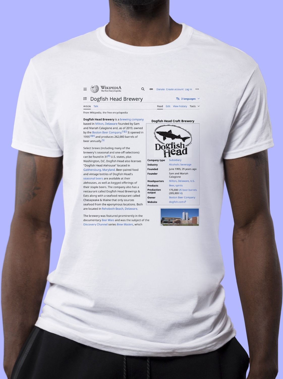 Dogfish_Head Wikipedia Shirt