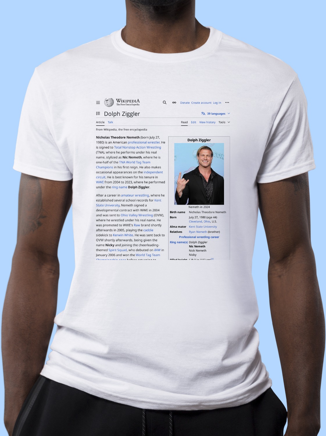 Dolph_Ziggler Wikipedia Shirt