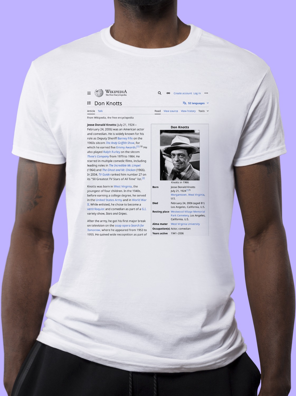 Don_Knotts Wikipedia Shirt