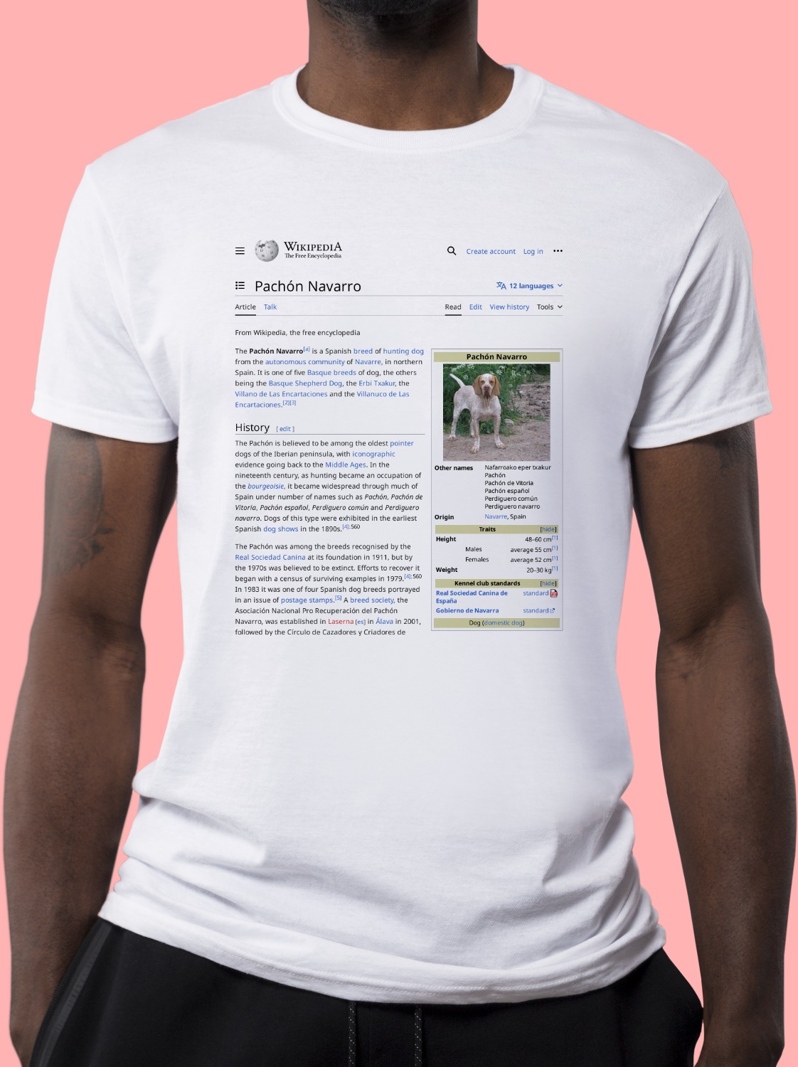 Double-nosed_Andean_tiger_hound Wikipedia Shirt