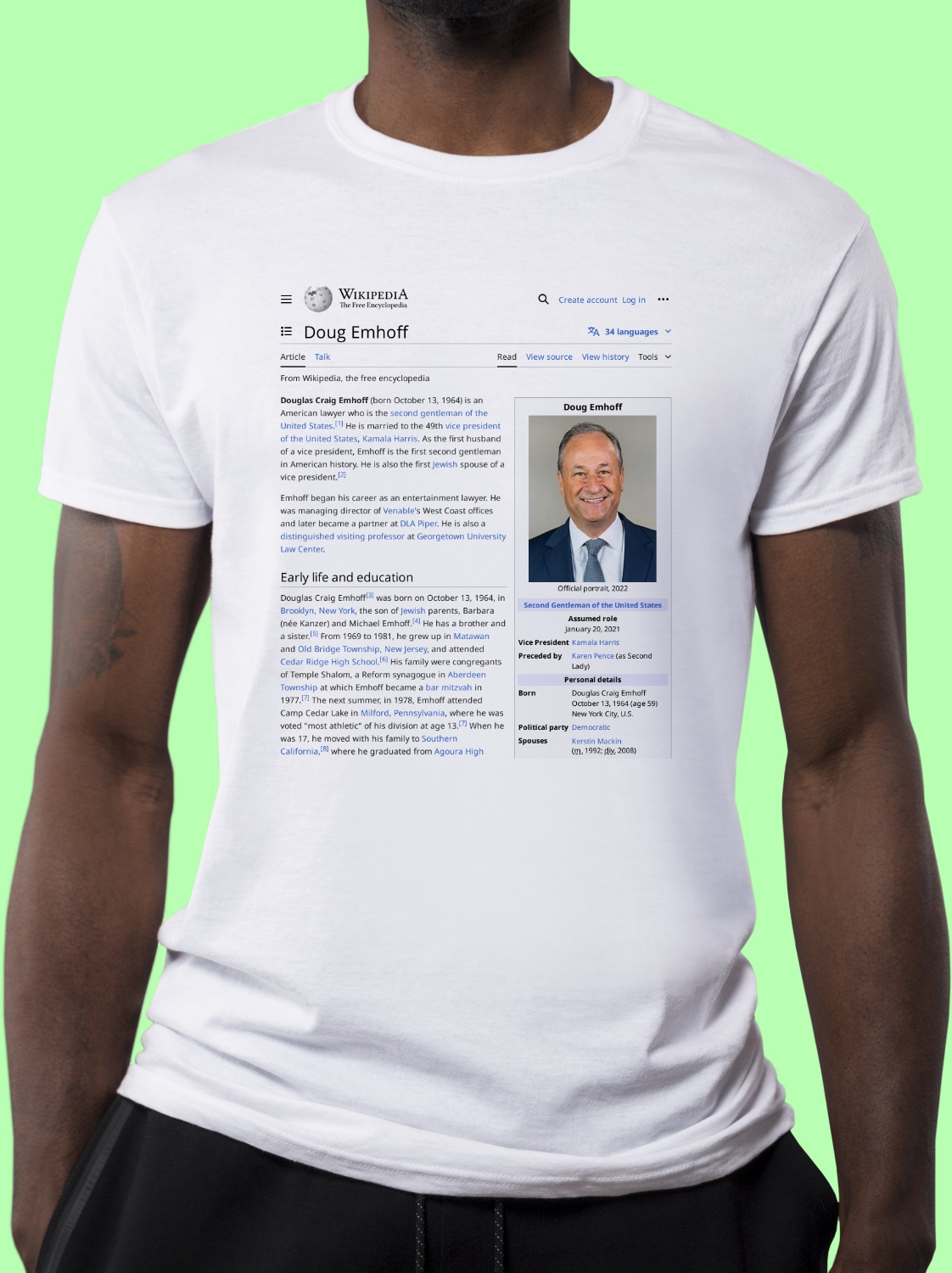 Doug_Emhoff Wikipedia Shirt