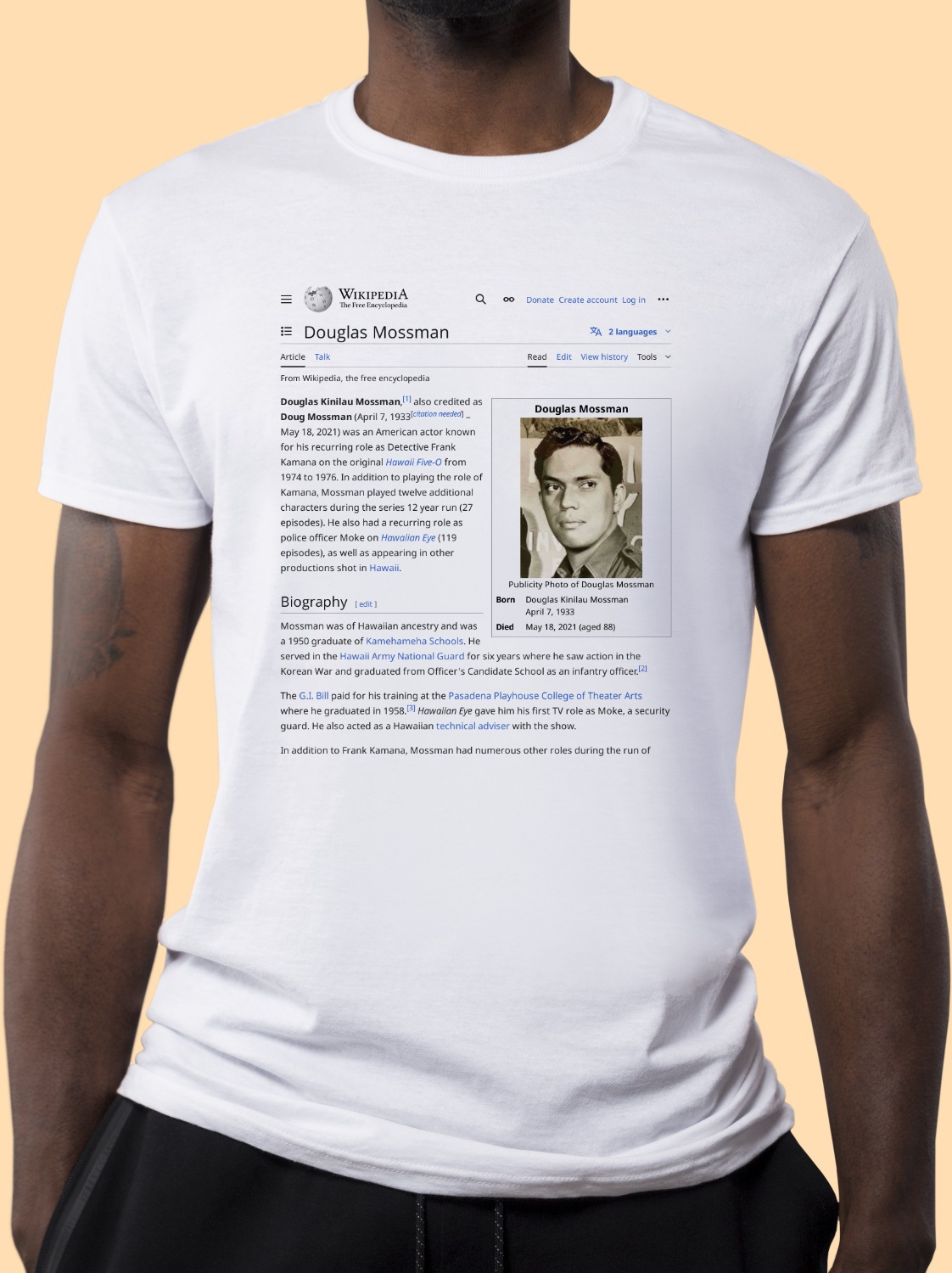 Douglas_Mossman Wikipedia Shirt