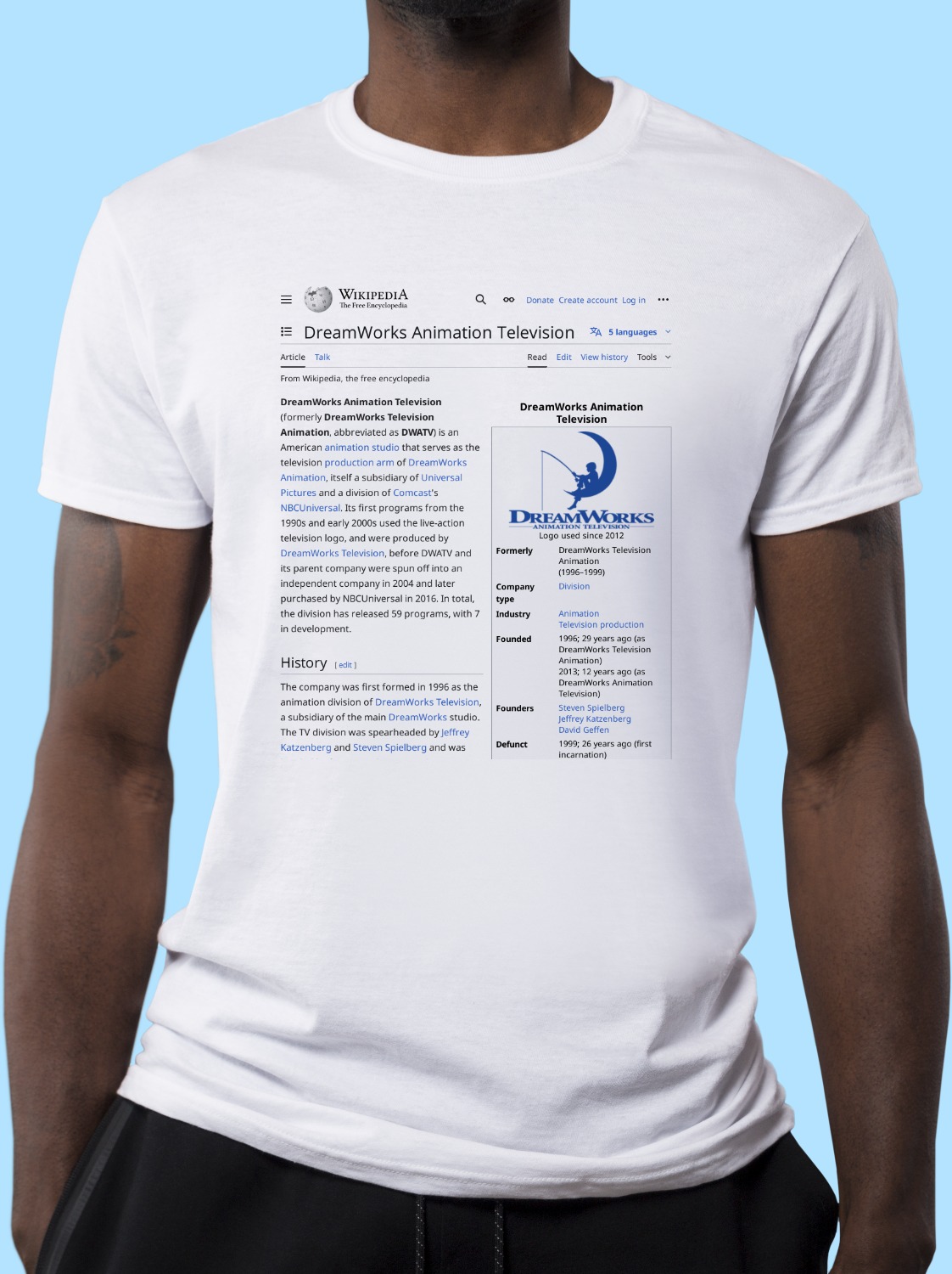 DreamWorks_Animation_Television Wikipedia Shirt