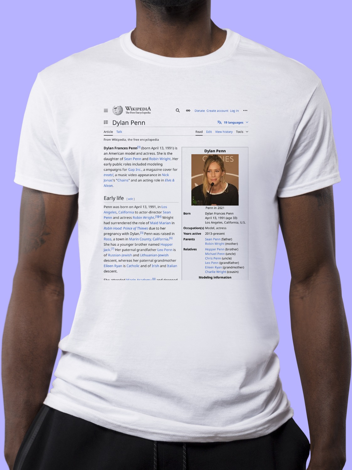 Dylan_Penn Wikipedia Shirt
