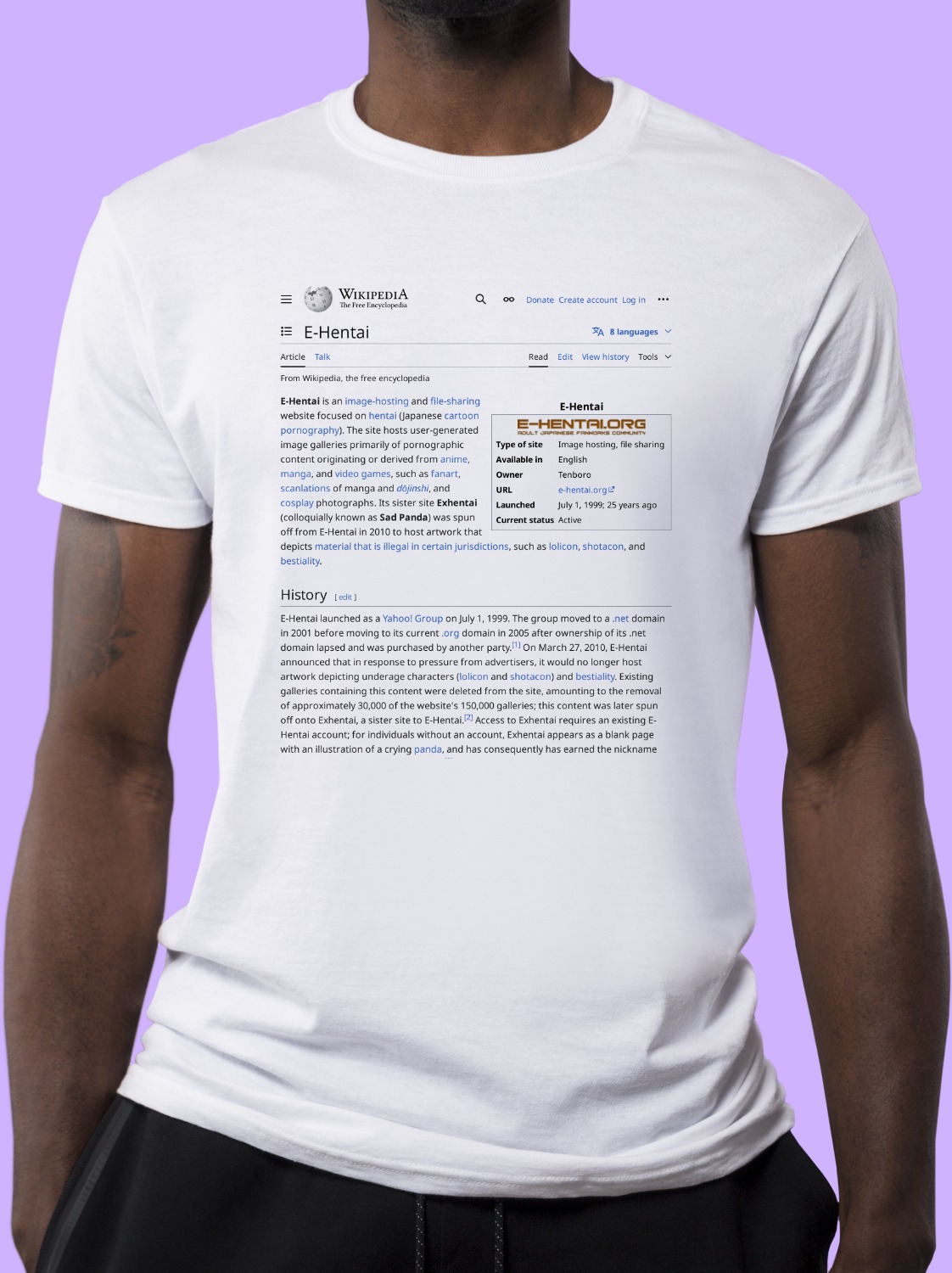 E-Hentai Wikipedia Shirt