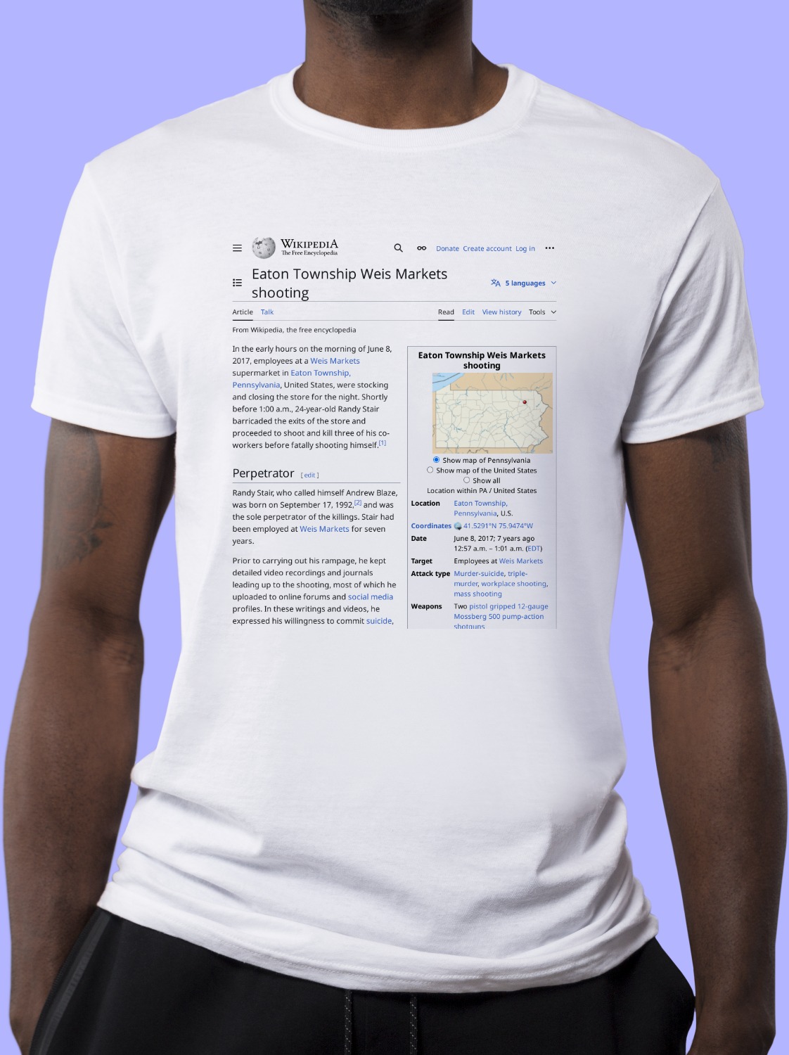 Eaton_Township_Weis_Markets_shooting Wikipedia Shirt