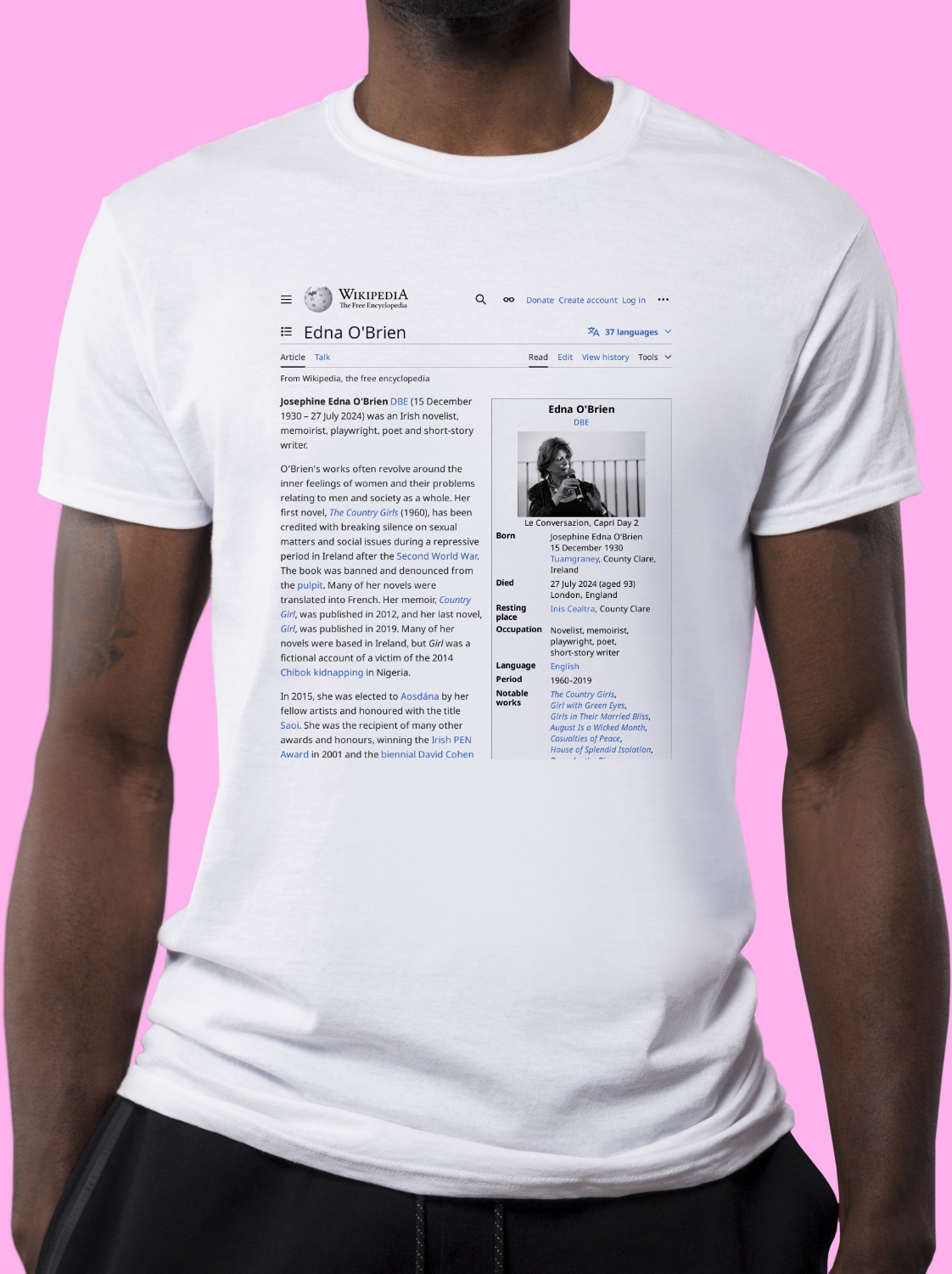 Edna_O'Brien Wikipedia Shirt