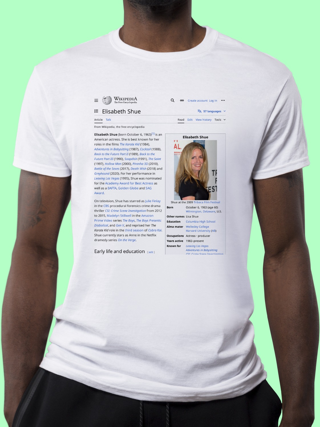 Elisabeth_Shue Wikipedia Shirt