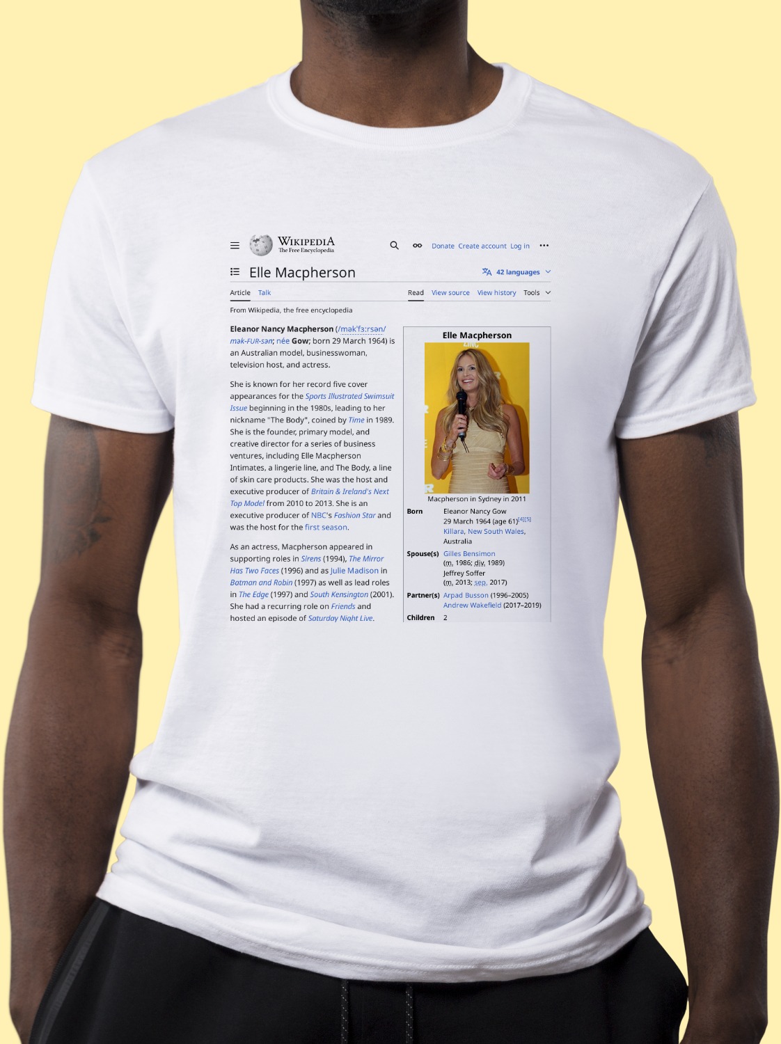 Elle_Macpherson Wikipedia Shirt