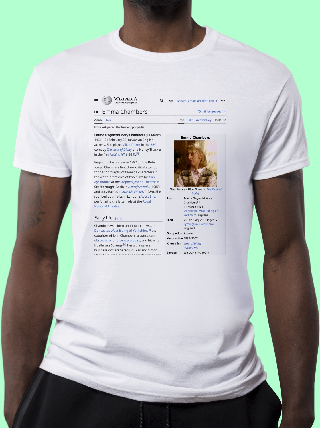 Emma_Chambers Wikipedia Shirt
