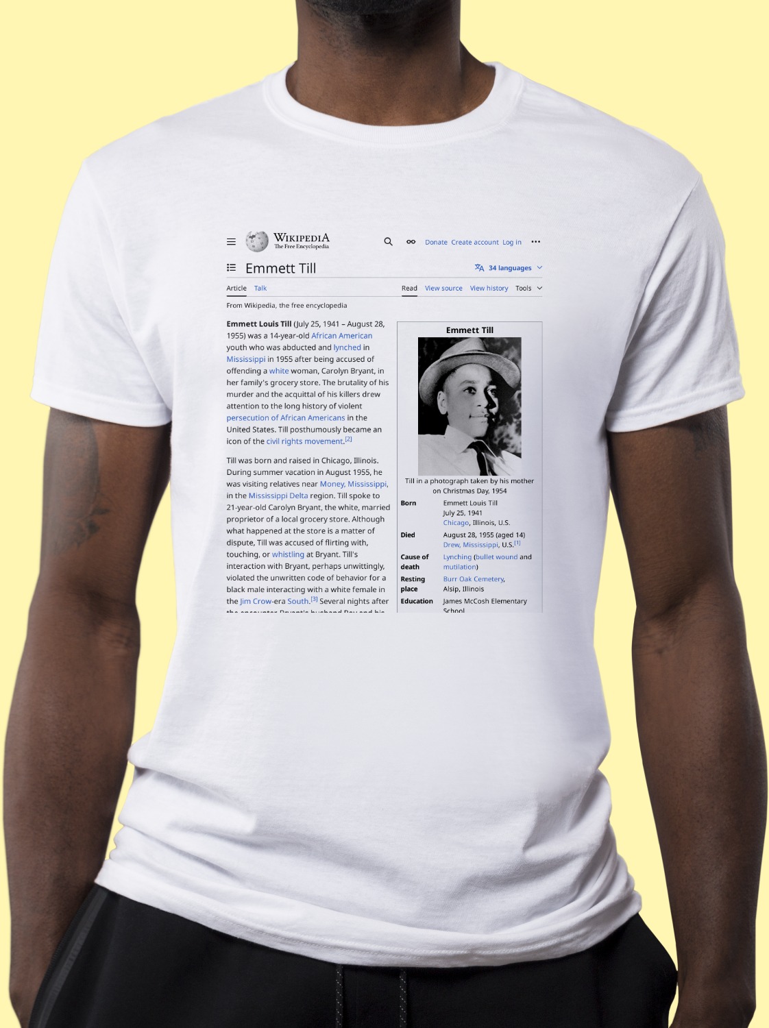 Emmett_Till Wikipedia Shirt