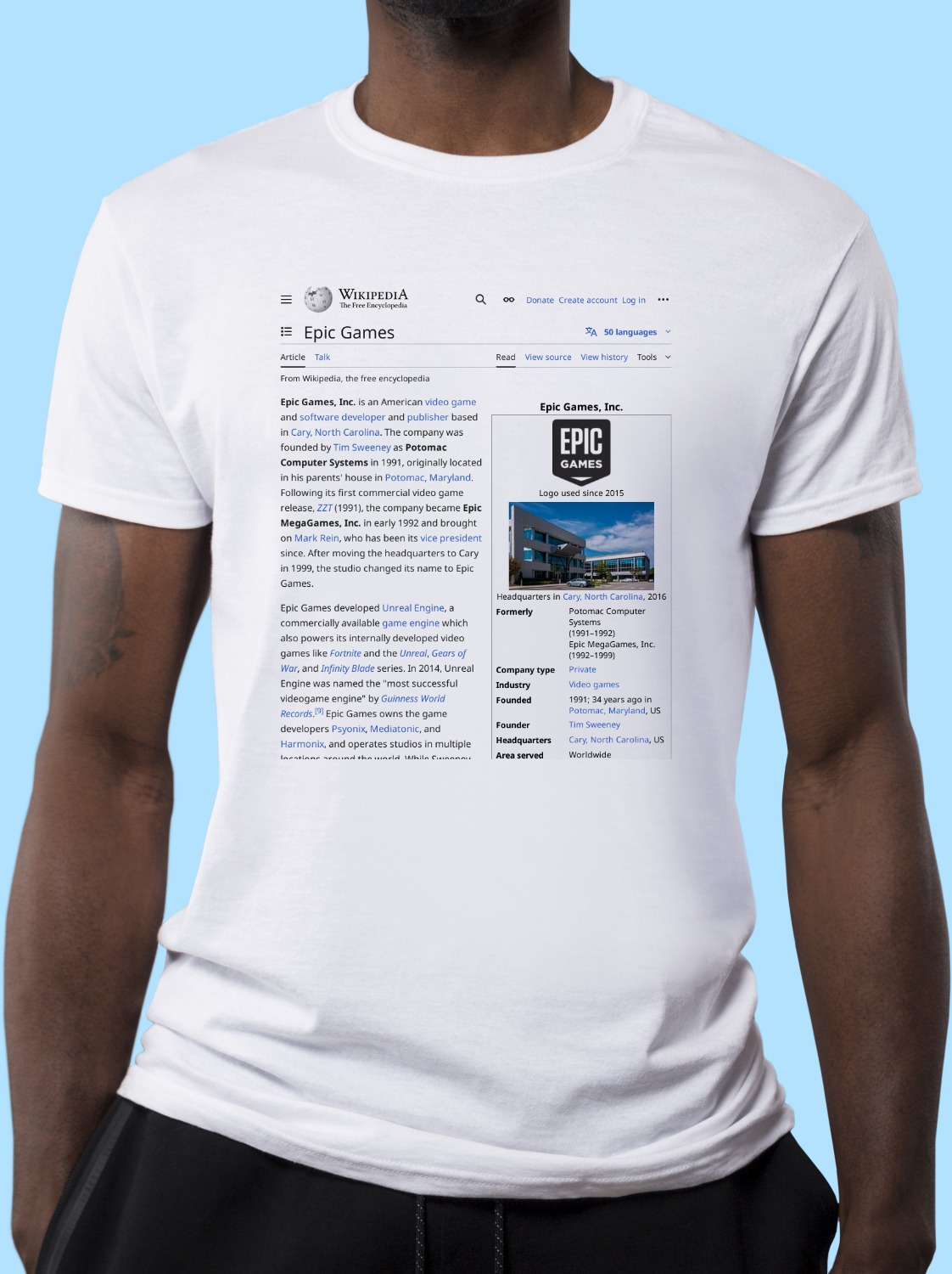 Epic_Games Wikipedia Shirt