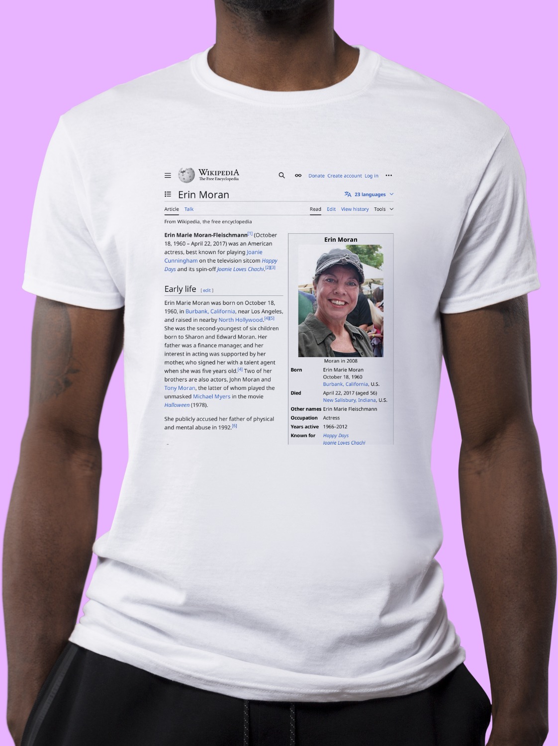 Erin_Moran Wikipedia Shirt