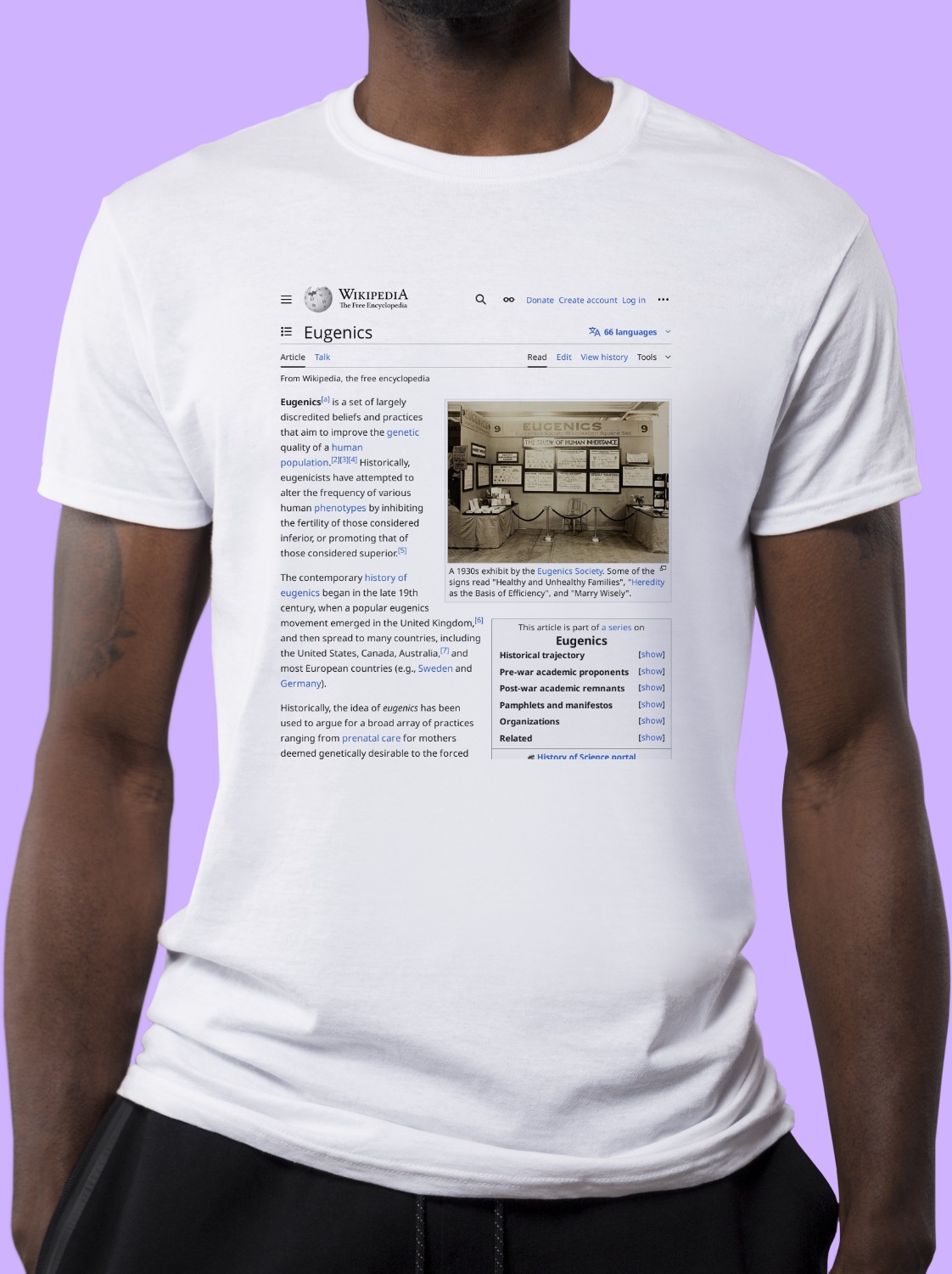 Eugenics Wikipedia Shirt