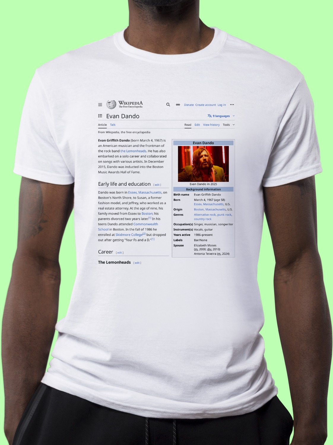 Evan_Dando Wikipedia Shirt